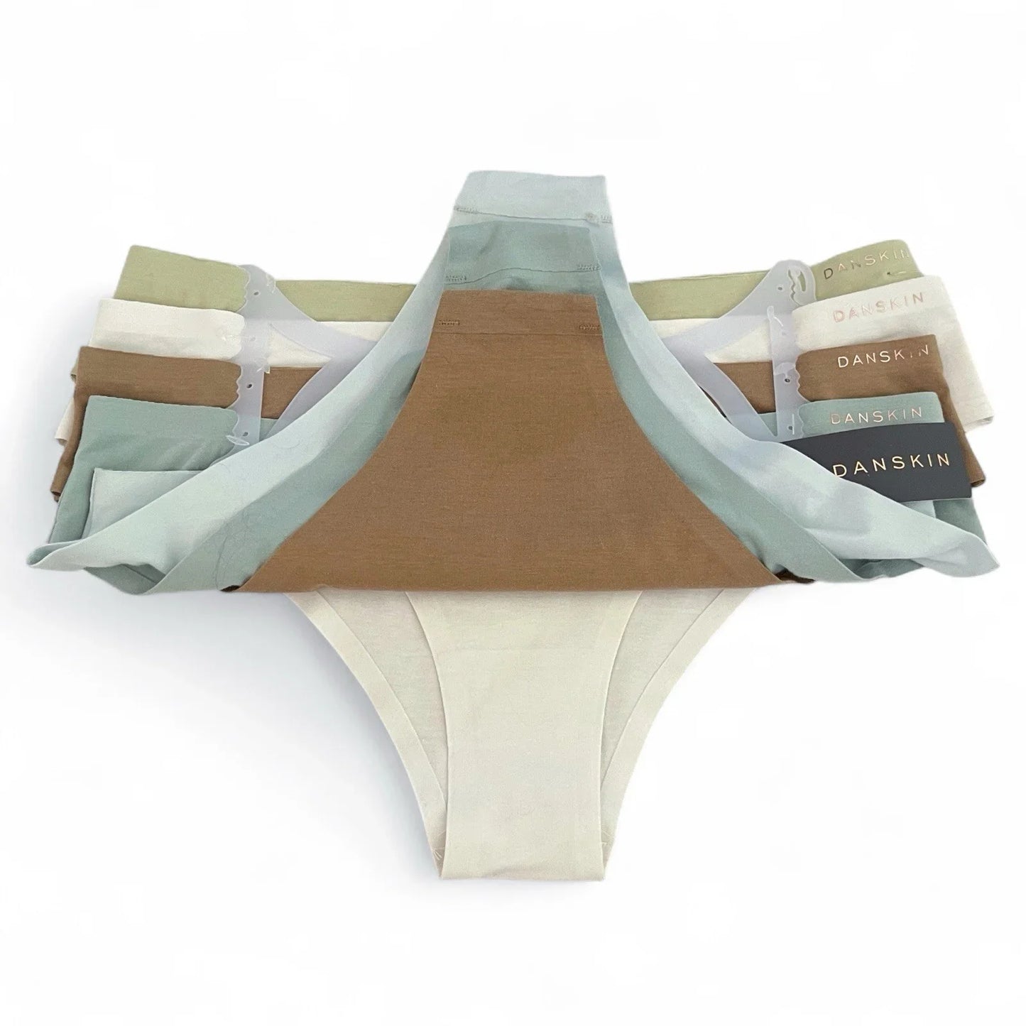 Danskin Intimates 5 Pack Mid-Rise Brief Panties Size L Soft Breathable - Trendiez U ♥ 