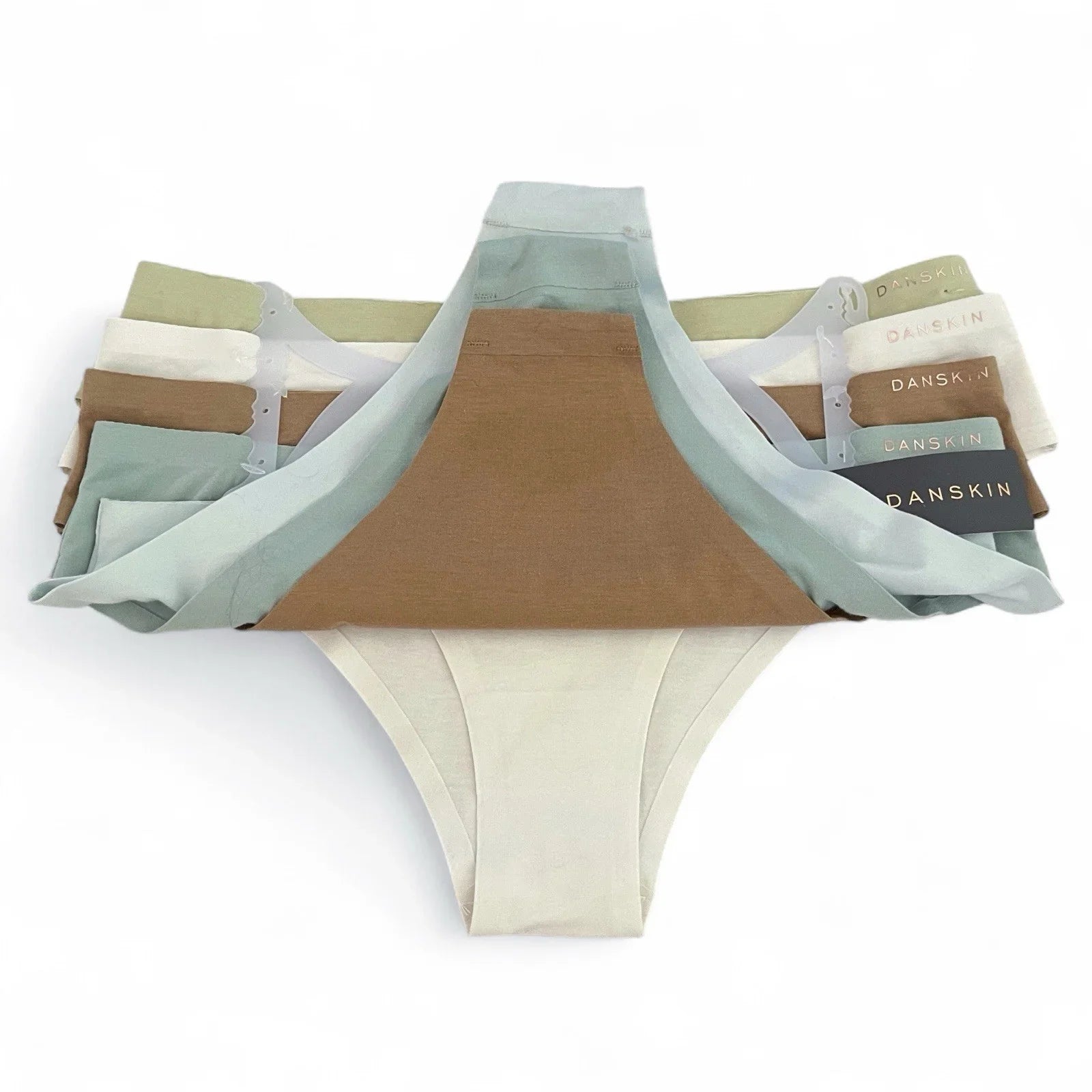 Danskin Intimates 5 Pack Mid-Rise Brief Panties Size L Soft Breathable - Trendiez U ♥ 