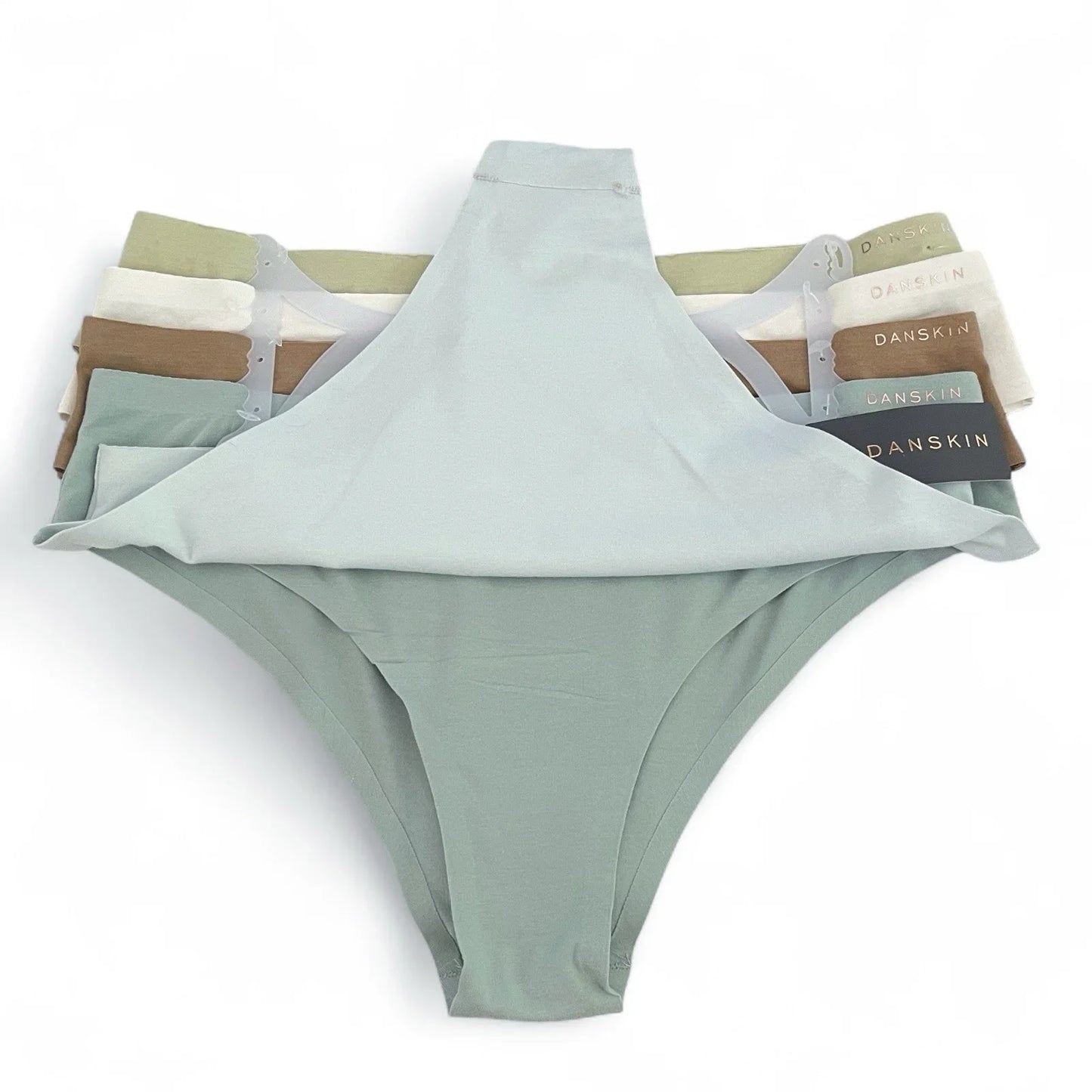 Danskin Intimates 5 Pack Mid-Rise Brief Panties Size L Soft Breathable - Trendiez U ♥ 