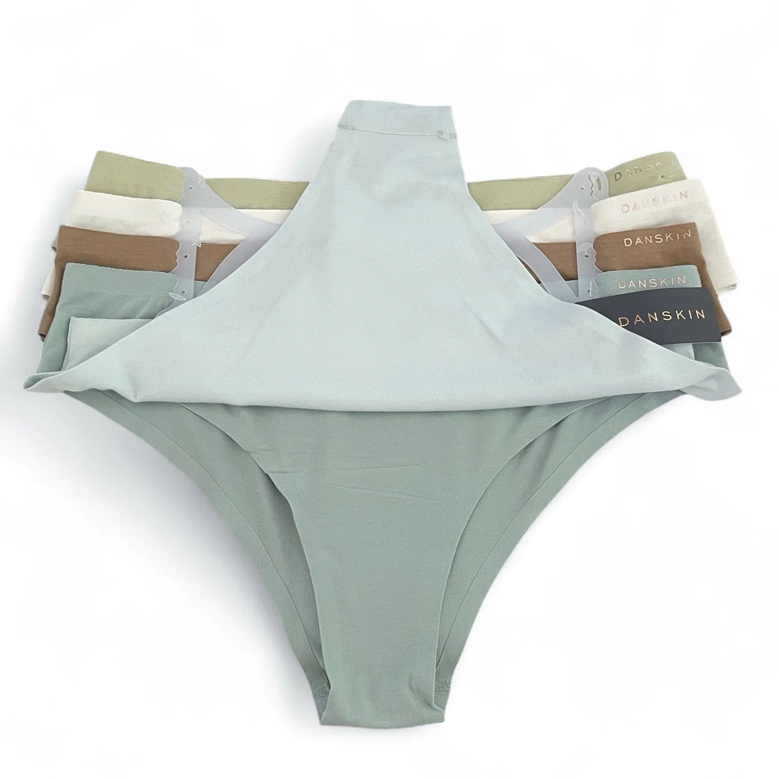 Danskin Intimates 5 Pack Mid-Rise Brief Panties Size L Soft Breathable - Trendiez U ♥ 