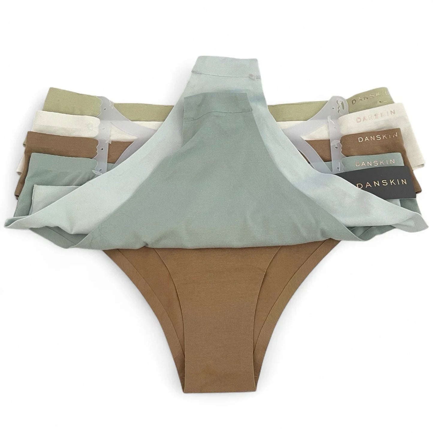 Danskin Intimates 5 Pack Mid-Rise Brief Panties Size L Soft Breathable - Trendiez U ♥ 