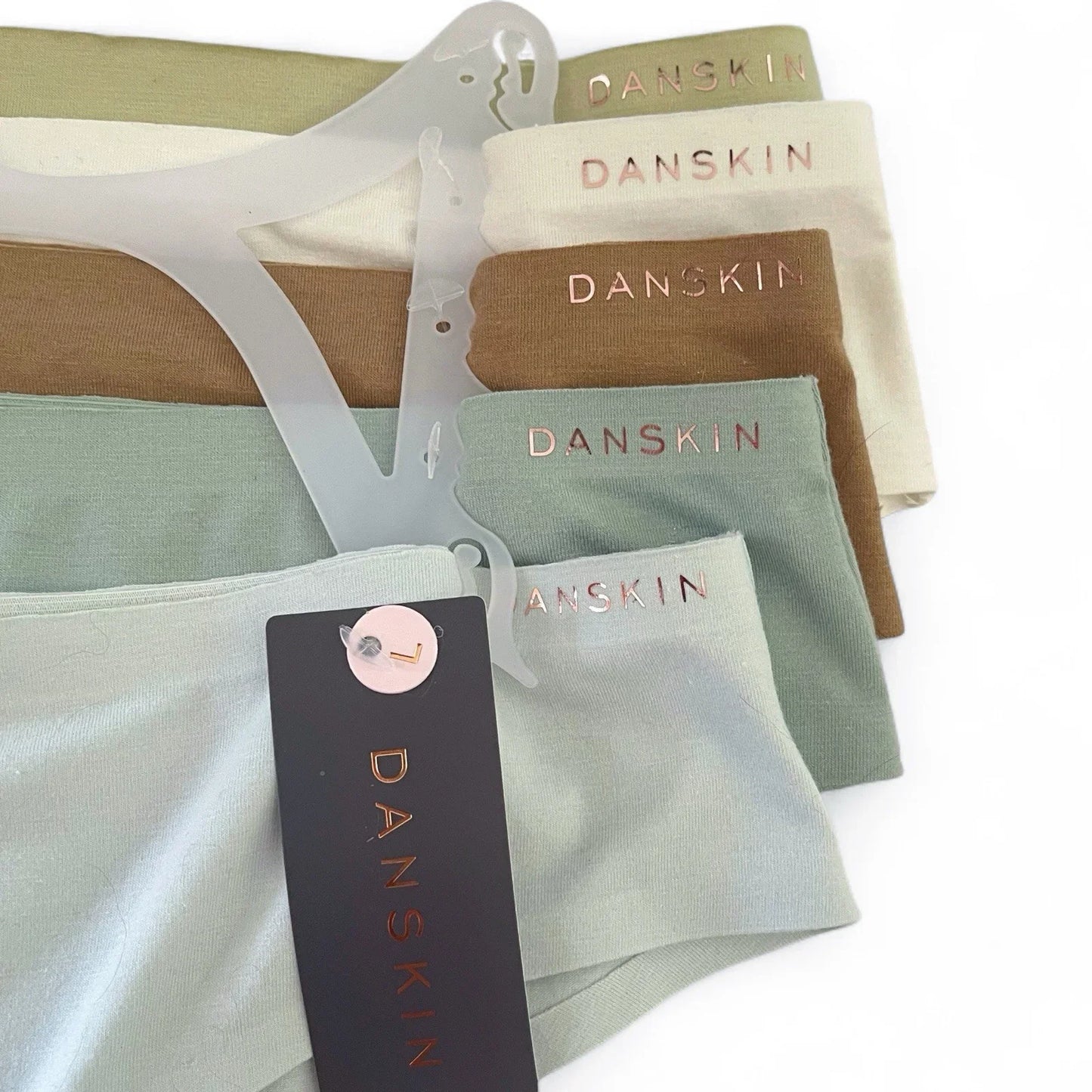 Danskin Intimates 5 Pack Mid-Rise Brief Panties Size L Soft Breathable - Trendiez U ♥ 