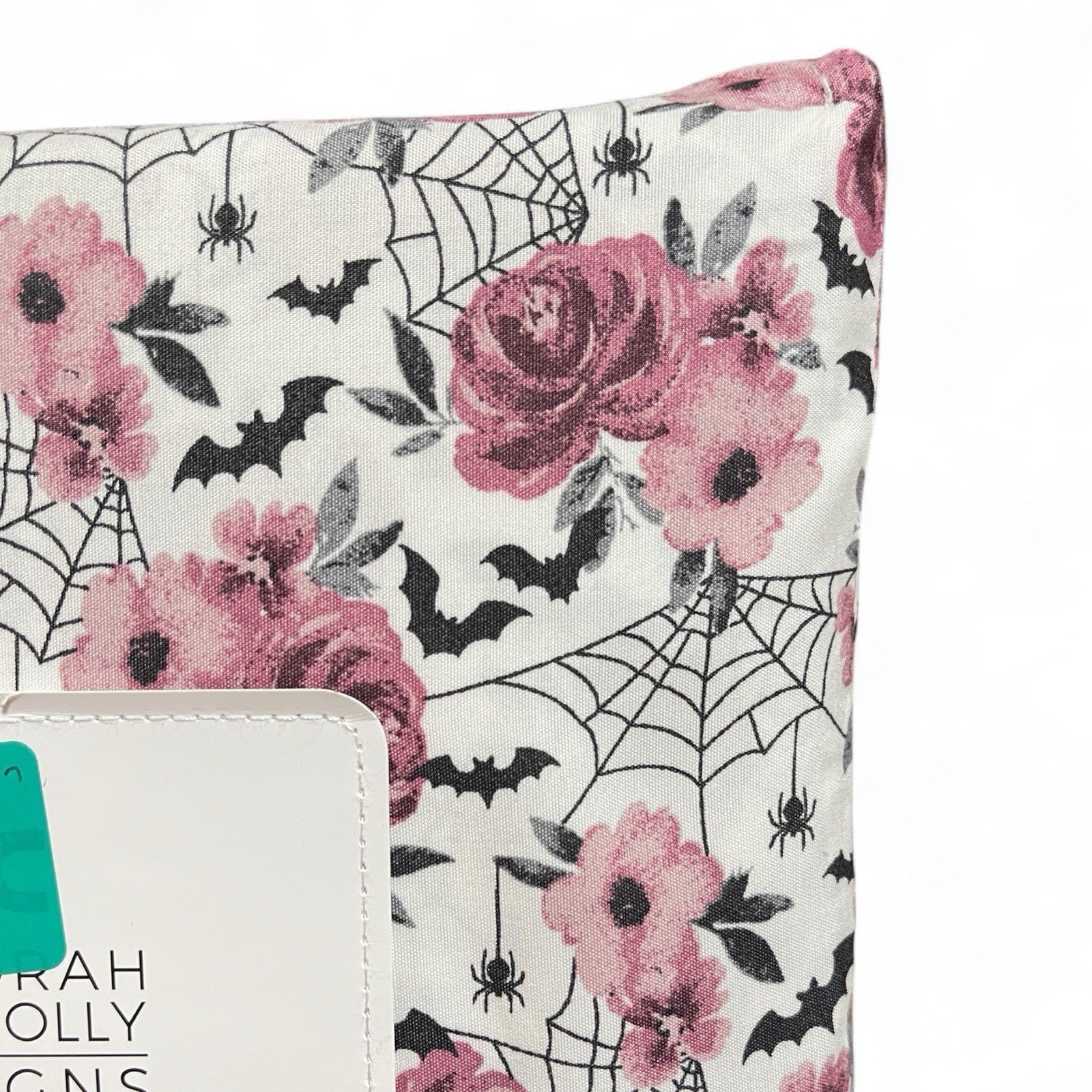 Deborah Connolly Design KING Sheet Set Purple Floral Spider Bat Halloween Theme - Trendiez U ♥ 