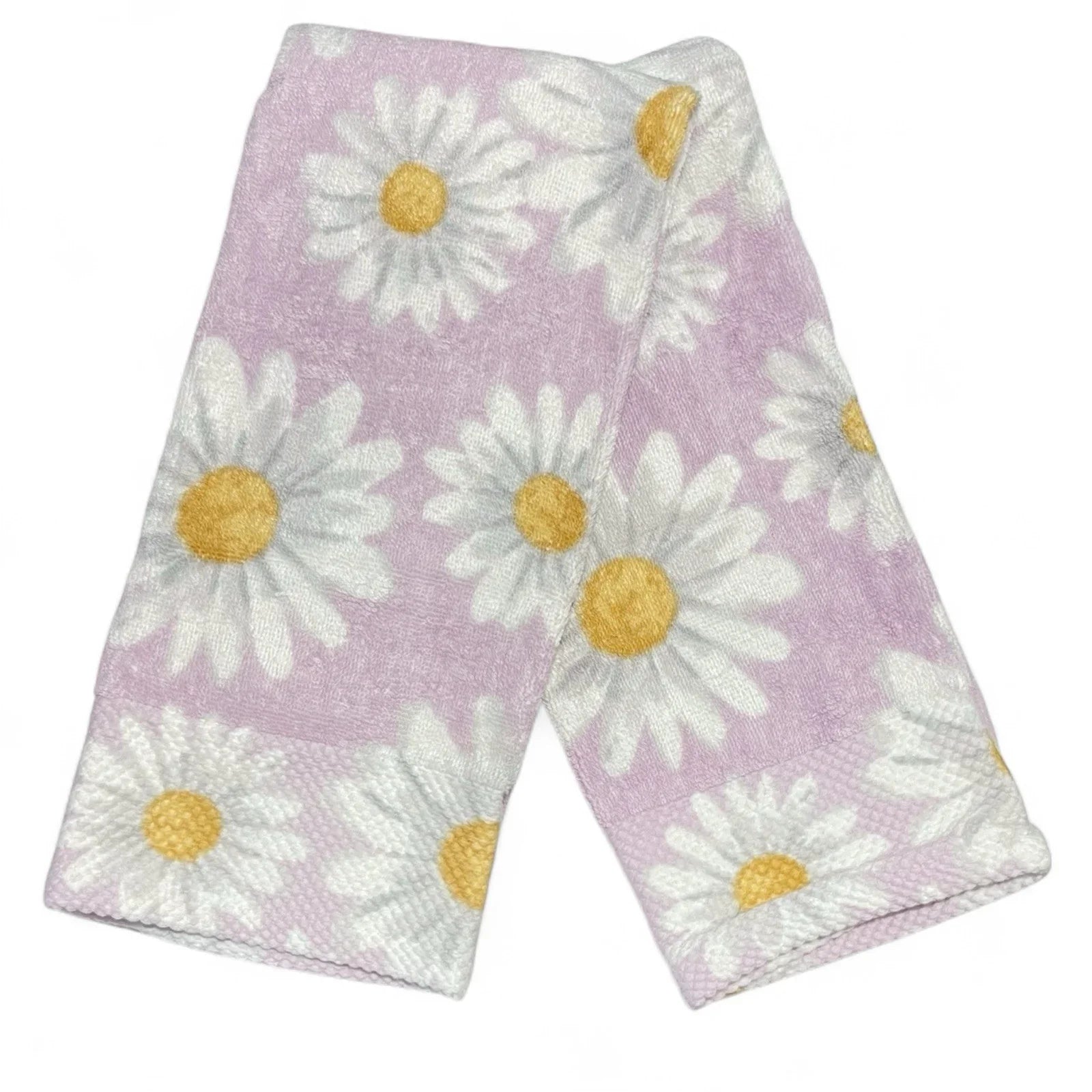 Deborah Connolly Purple Daisy Bathroom Hand Towels ~ Set of 2 - NEW - Trendiez U ♥ 