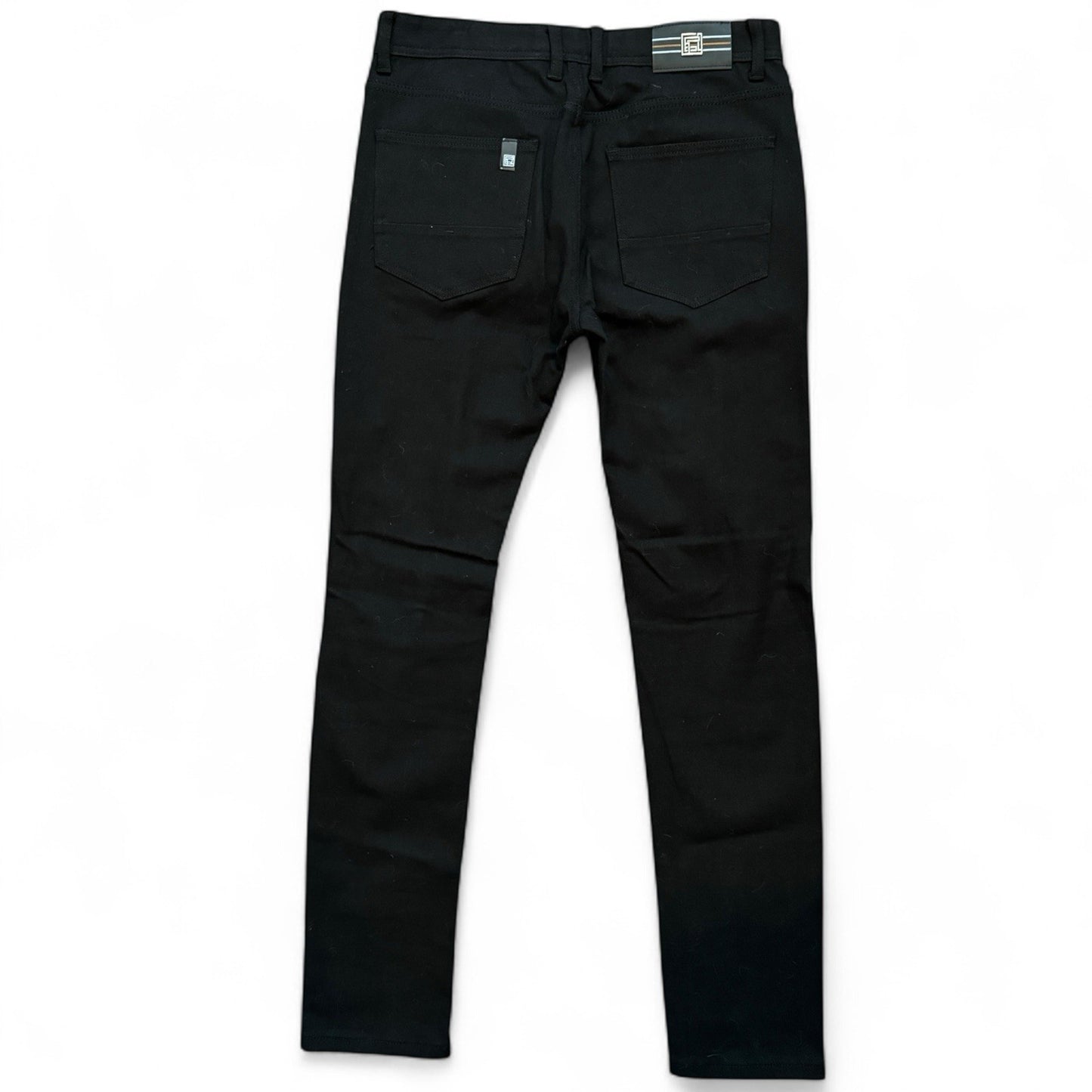 Demolition Men’s Jeans – Black Moto Studden Slim 34x32 - Trendiez U ♥ 
