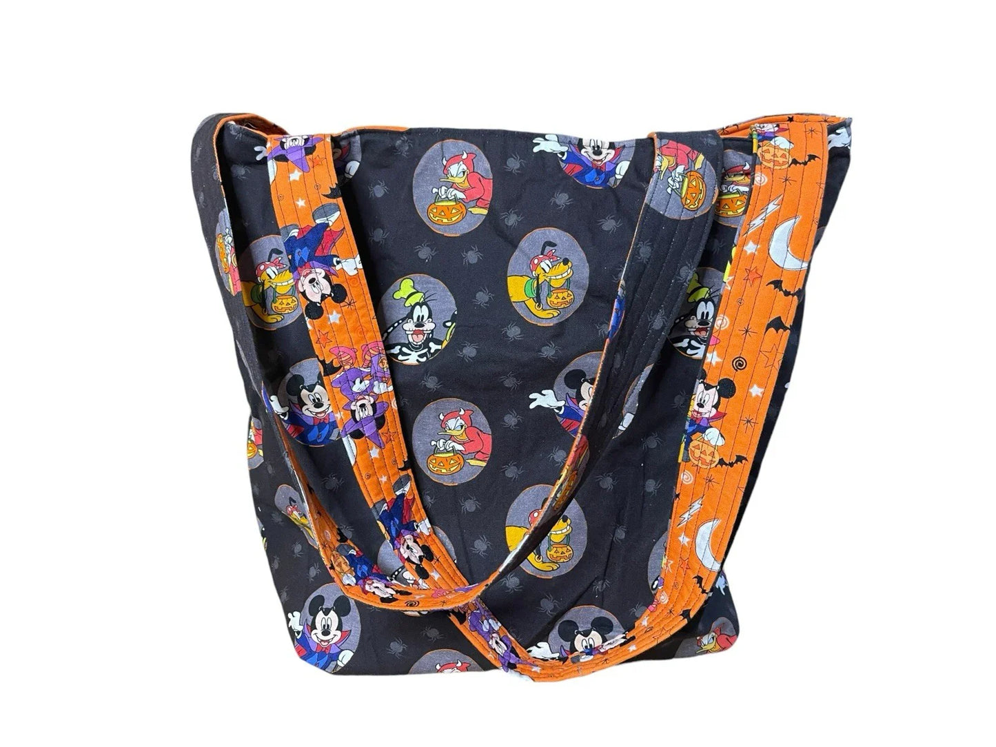 🎃DISNEY Halloween HANDMADE ECO-FRIENDLY REVERSIBLE TOTE 🌱100% Cotton🌱 - Trendiez U ♥ 