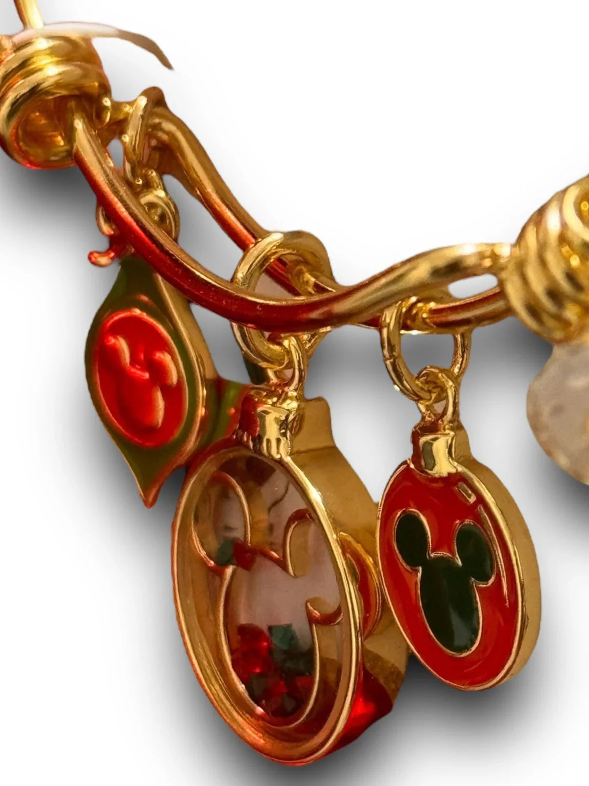 Disney Mickey Charm Bracelet, Necklace & Matching Earrings Bangle Gift Set - Trendiez U ♥ 