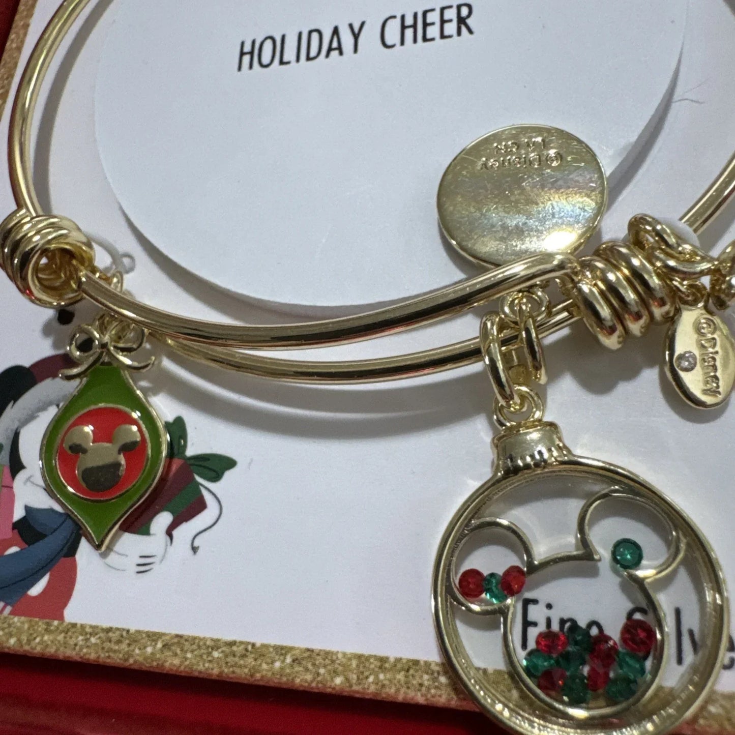 Disney Mickey Charm Bracelet, Necklace & Matching Earrings Bangle Gift Set - Trendiez U ♥ 