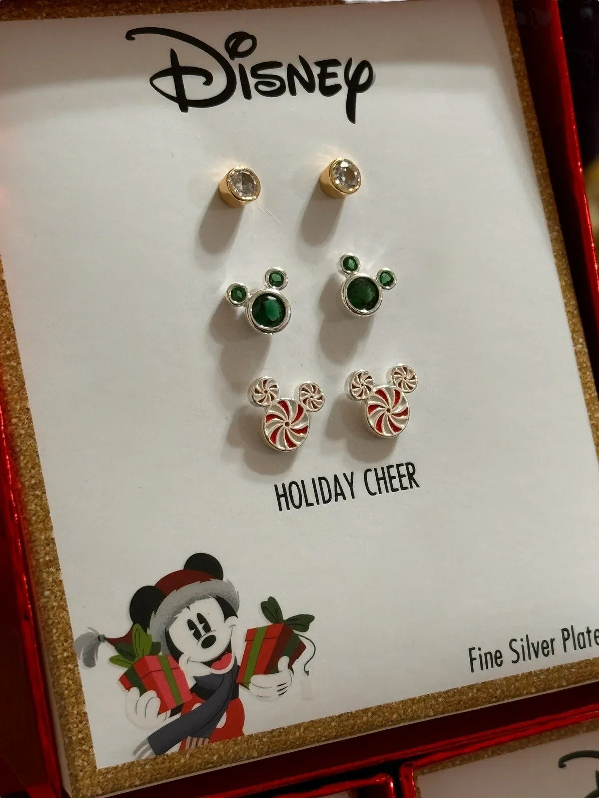 Disney Mickey Charm Bracelet, Necklace & Matching Earrings Bangle Gift Set - Trendiez U ♥ 