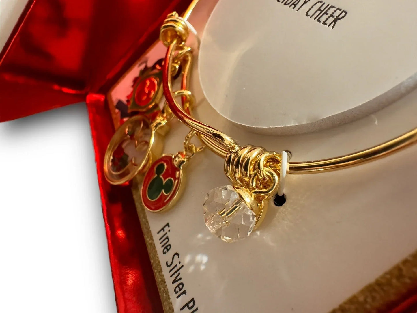 Disney Mickey Charm Bracelet, Necklace & Matching Earrings Bangle Gift Set - Trendiez U ♥ 