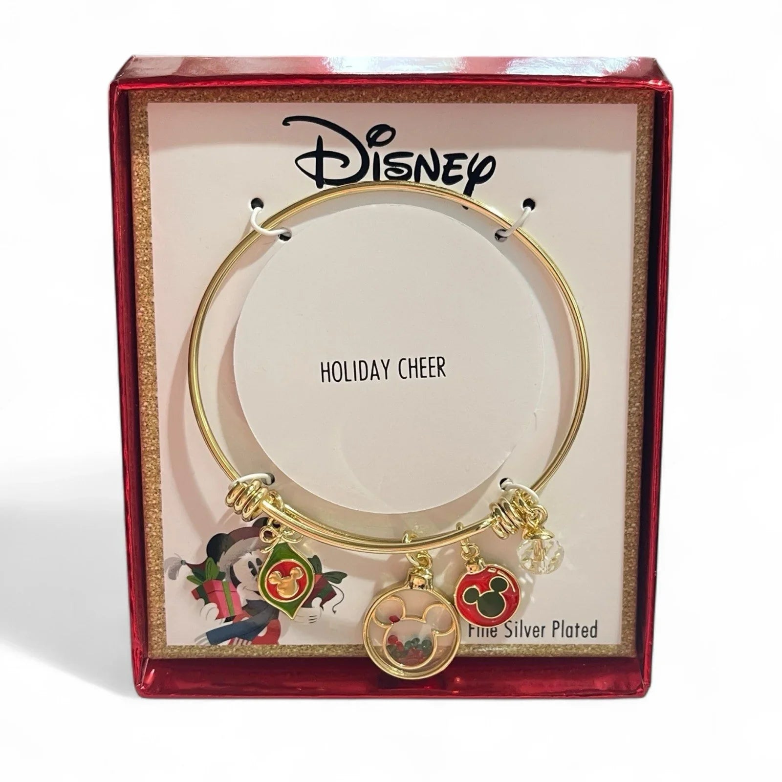 Disney Mickey Mouse Expandable Charm Bangle Bracelet Gold Overlay 🆓📦 - Trendiez U ♥ 