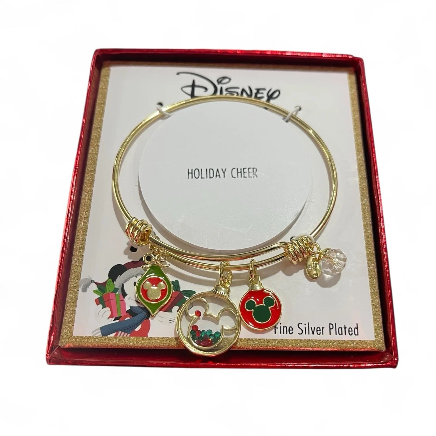 Disney Mickey Mouse Expandable Charm Bangle Bracelet Gold Overlay 🆓📦 - Trendiez U ♥ 