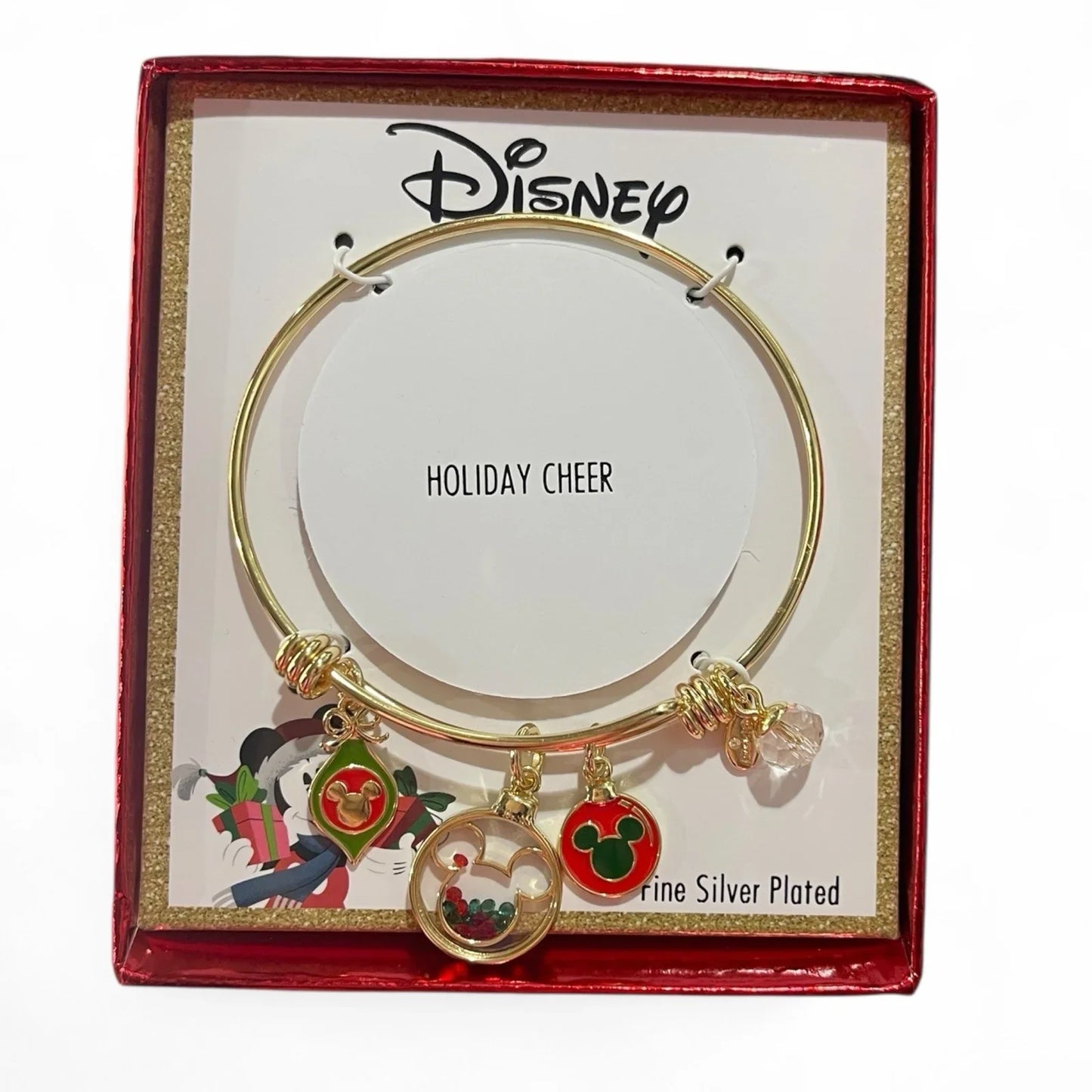 Disney Mickey Mouse Expandable Charm Bangle Bracelet Gold Overlay 🆓📦 - Trendiez U ♥ 