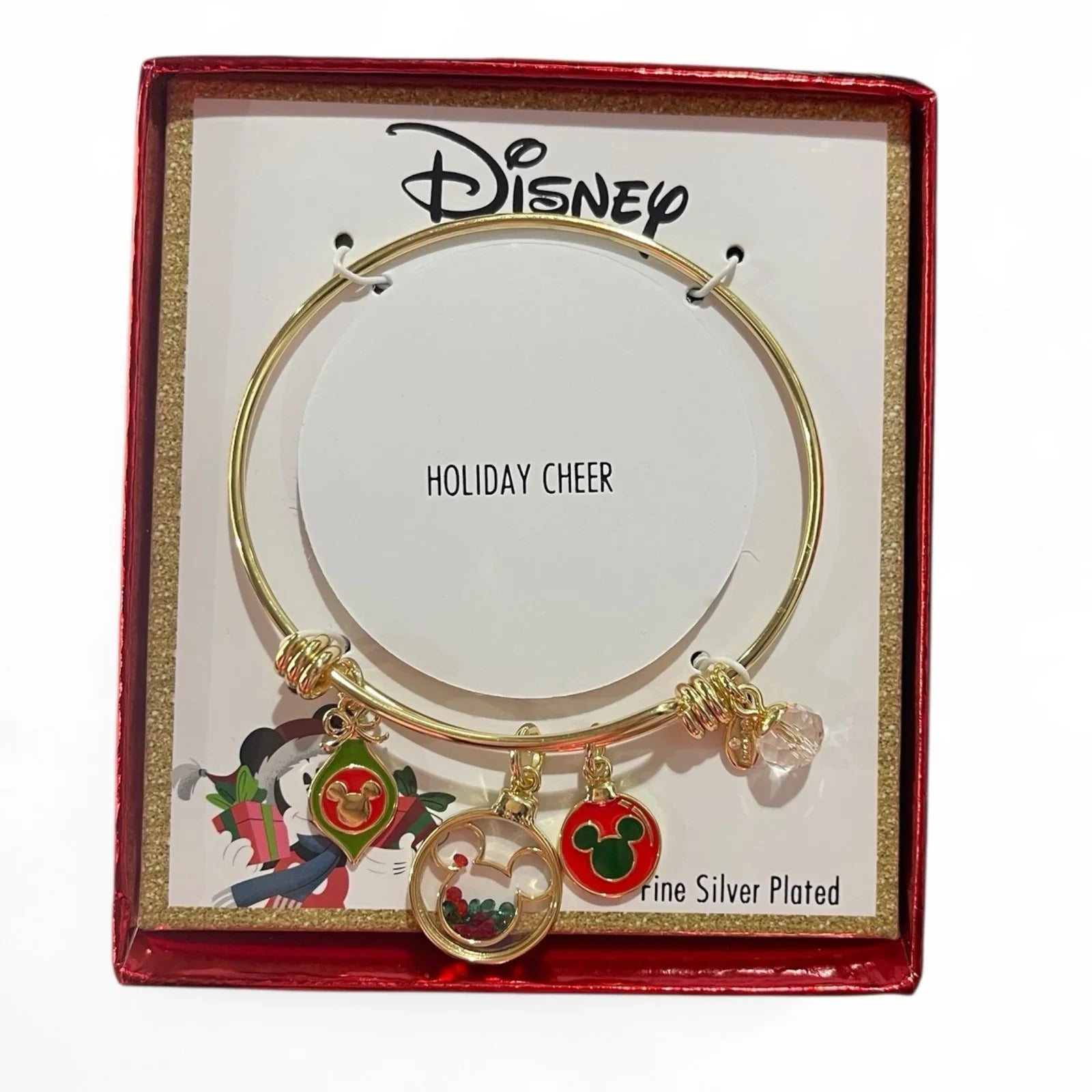 Disney Mickey Mouse Expandable Charm Bangle Bracelet Gold Overlay 🆓📦 - Trendiez U ♥ 