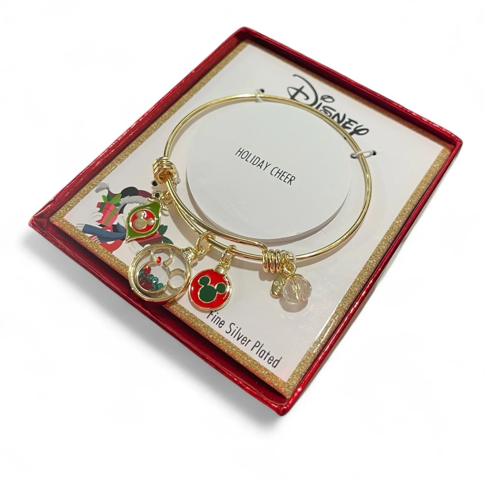 Disney Mickey Mouse Expandable Charm Bangle Bracelet Gold Overlay 🆓📦 - Trendiez U ♥ 
