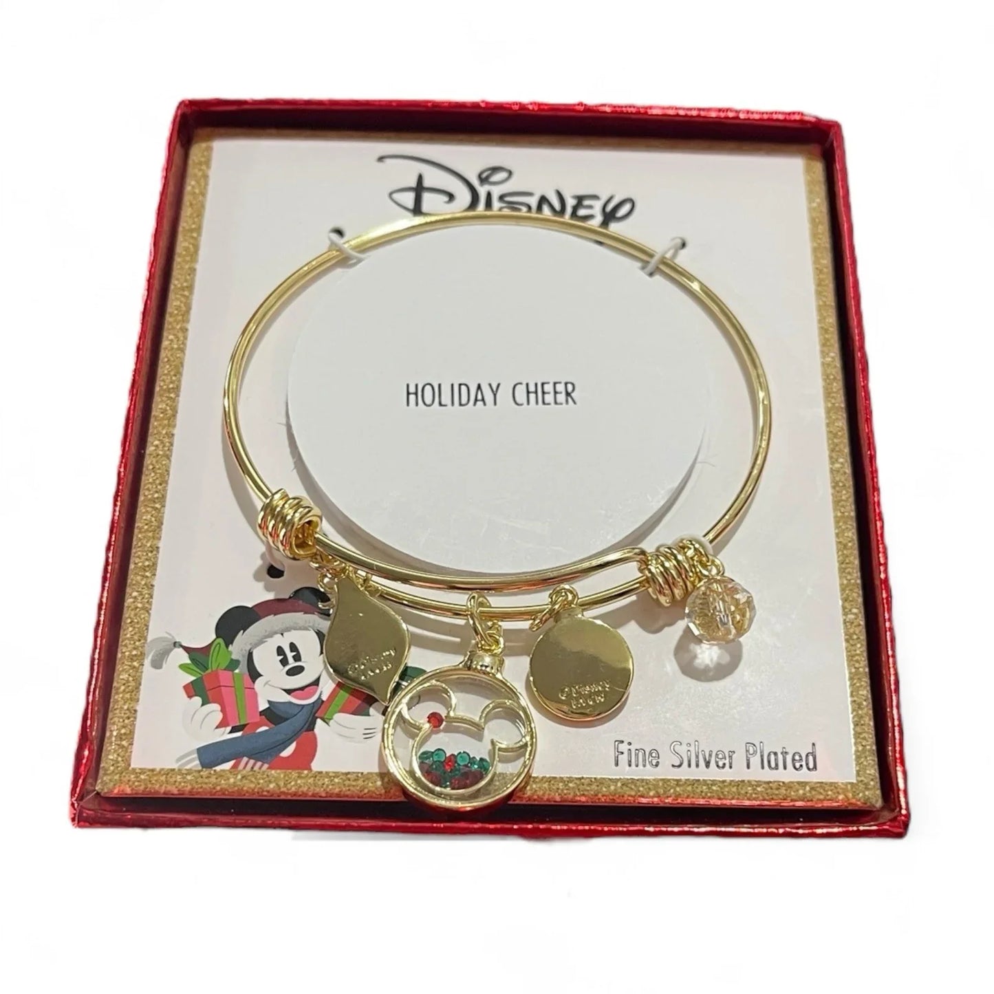 Disney Mickey Mouse Expandable Charm Bangle Bracelet Gold Overlay 🆓📦 - Trendiez U ♥ 