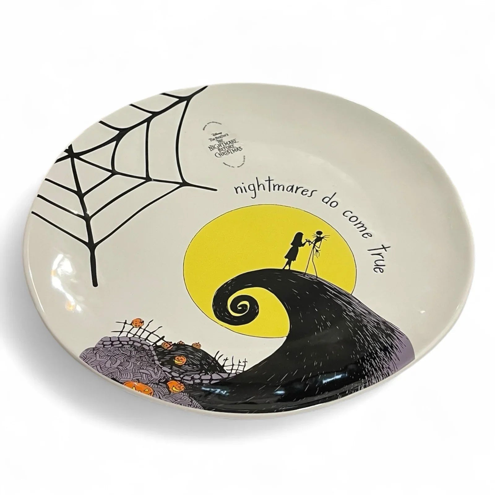 Disney Nightmare Before Christmas Dinner Plate NEW Set of 2 11” Ceramic Debossed - Trendiez U ♥ 