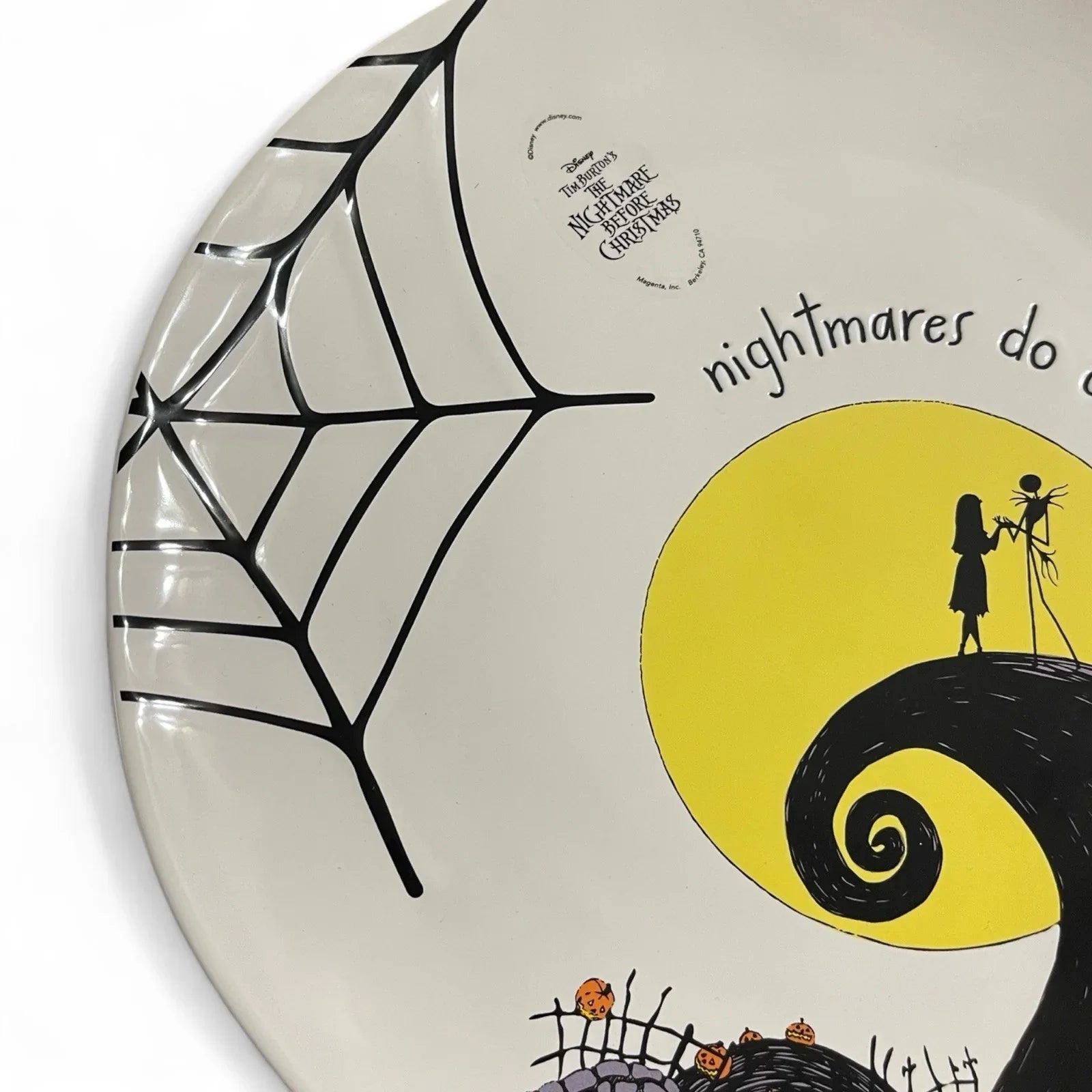 Disney Nightmare Before Christmas Dinner Plate NEW Set of 2 11” Ceramic Debossed - Trendiez U ♥ 