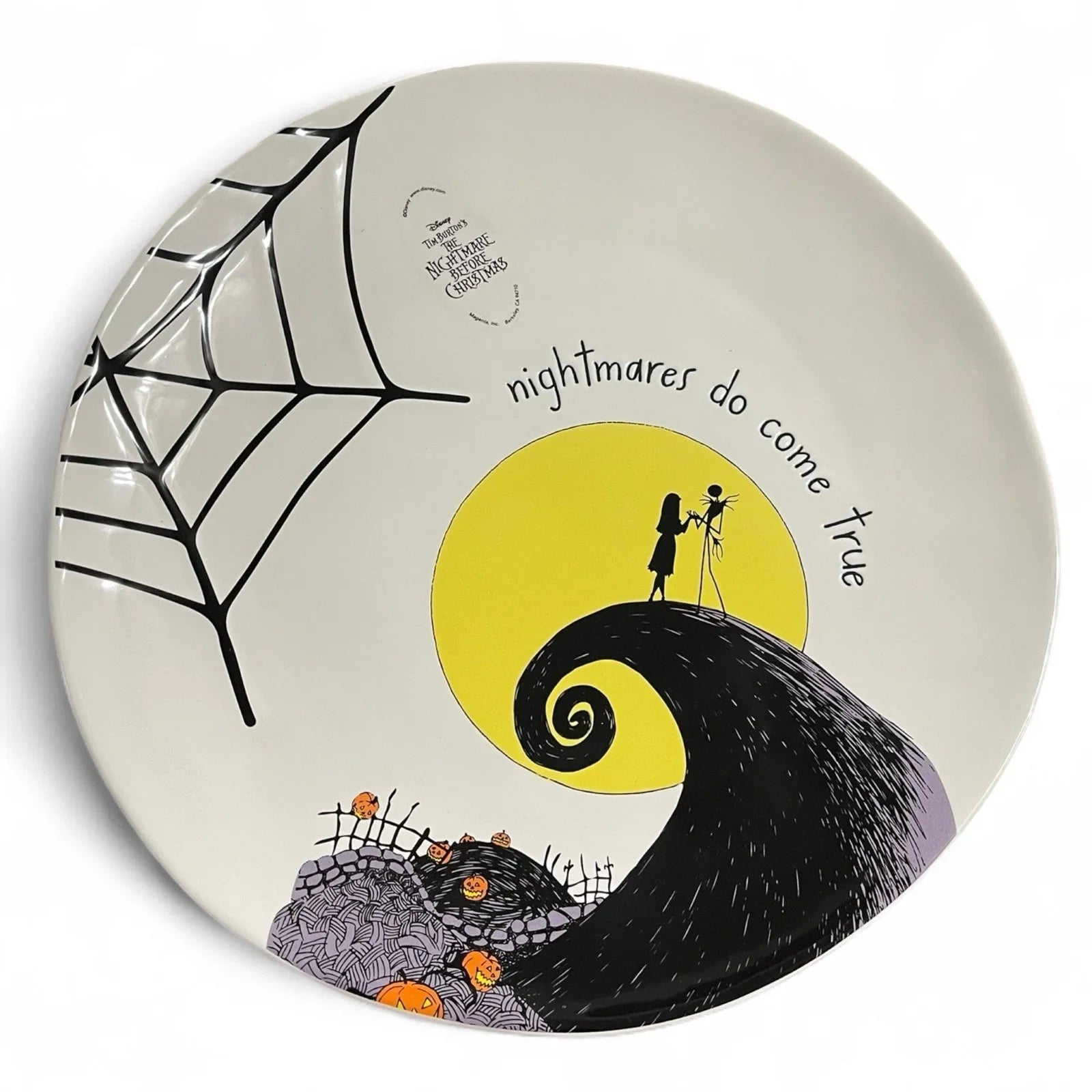 Disney Nightmare Before Christmas Dinner Plate NEW Set of 2 11” Ceramic Debossed - Trendiez U ♥ 