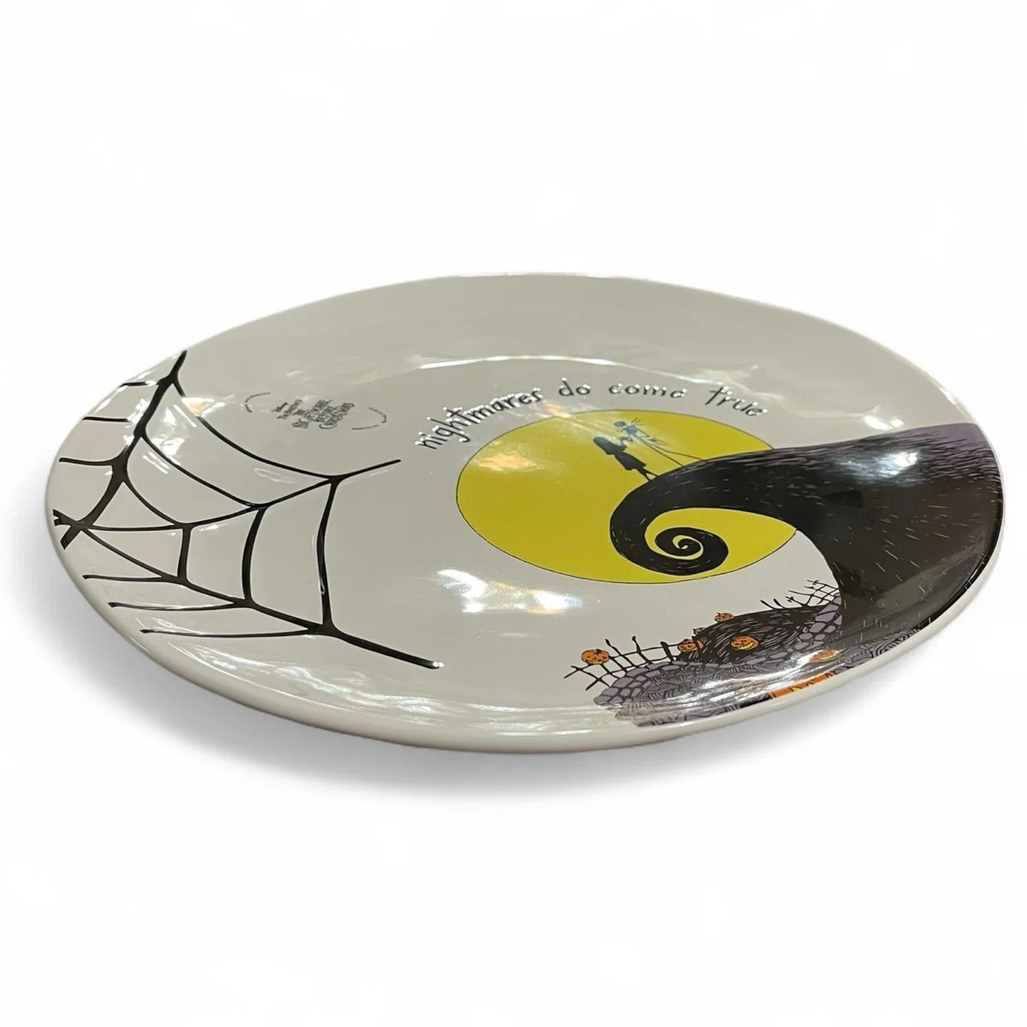 Disney Nightmare Before Christmas Dinner Plate NEW Set of 2 11” Ceramic Debossed - Trendiez U ♥ 