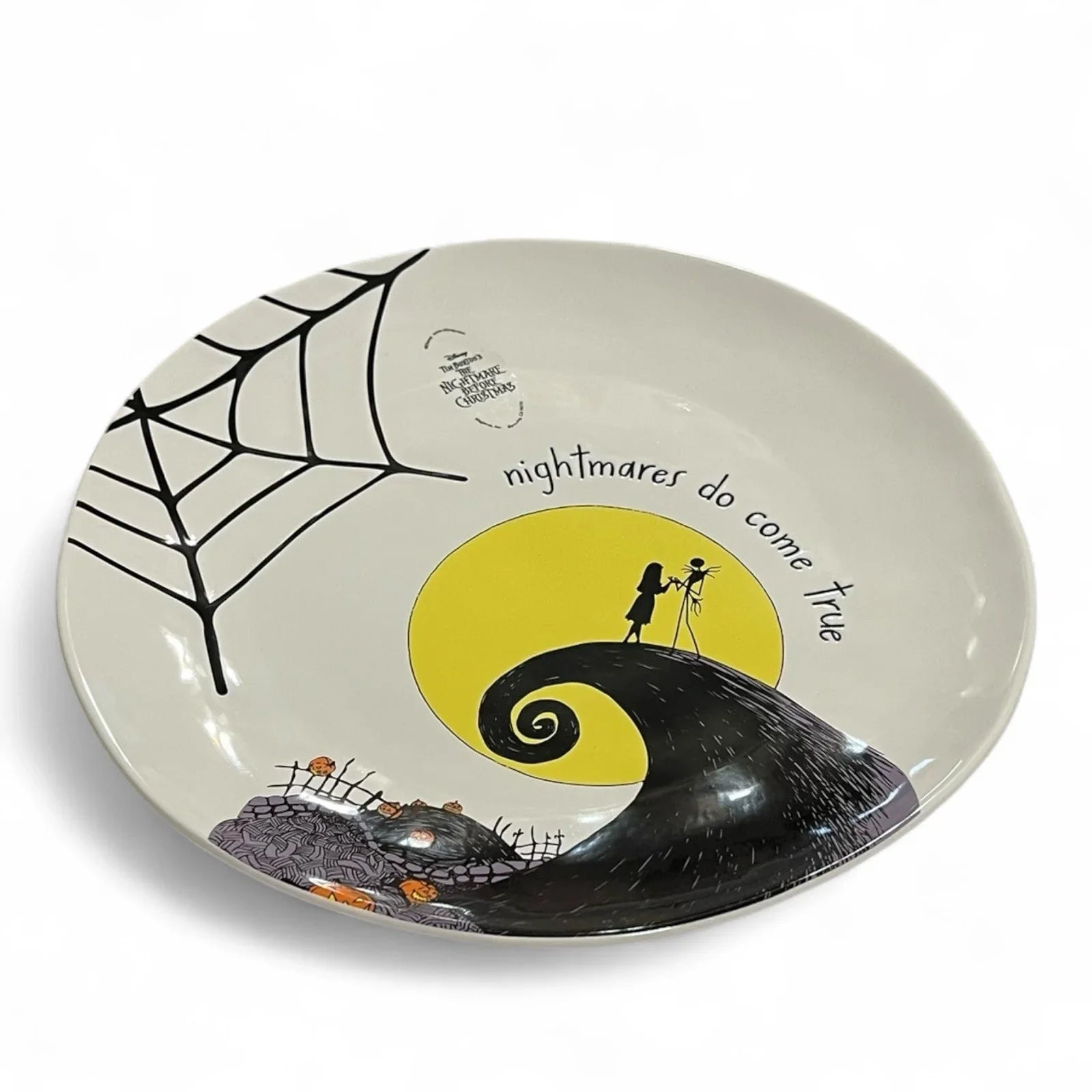 Disney Nightmare Before Christmas Dinner Plate NEW Set of 2 11” Ceramic Debossed - Trendiez U ♥ 