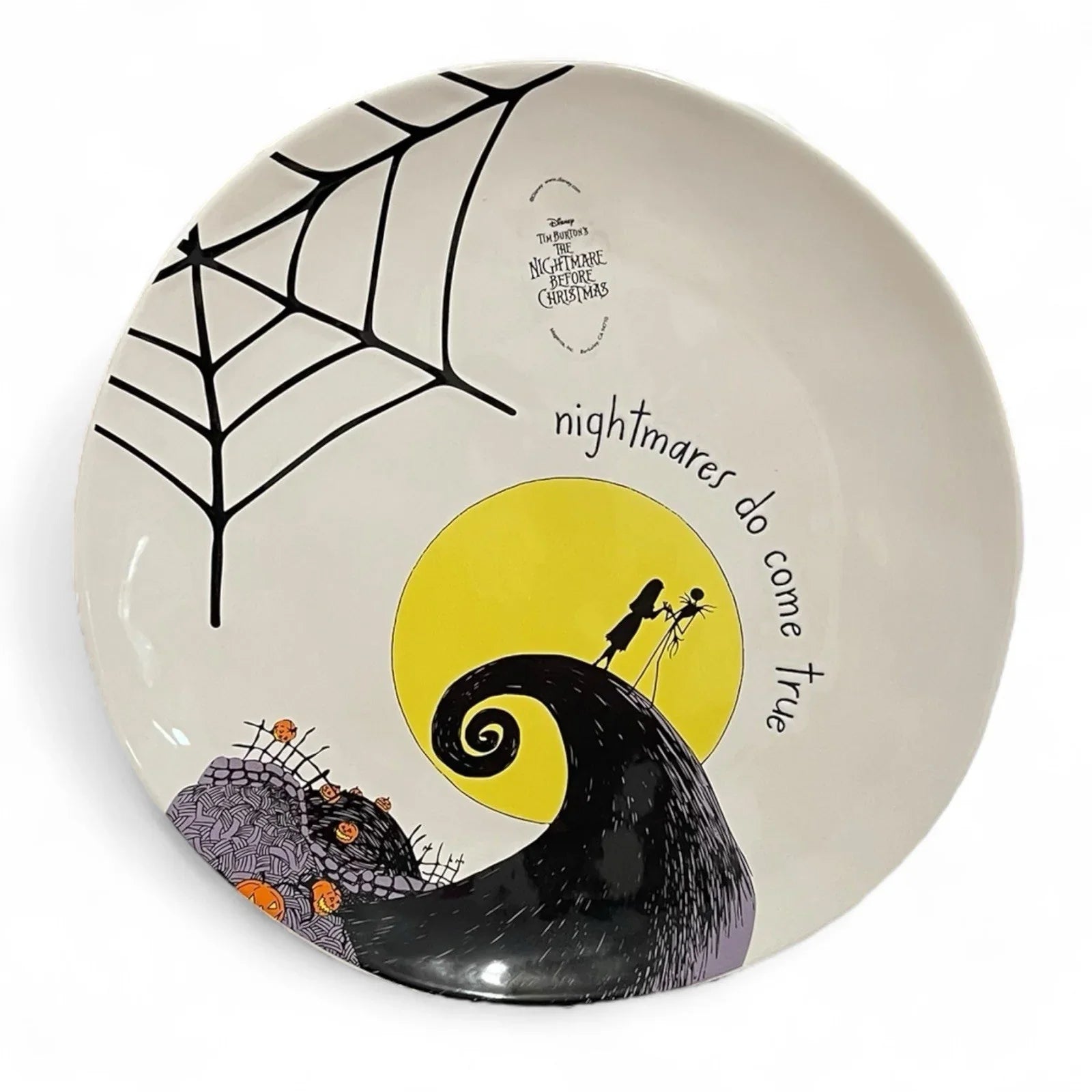 Disney Nightmare Before Christmas Dinner Plate NEW Set of 2 11” Ceramic Debossed - Trendiez U ♥ 