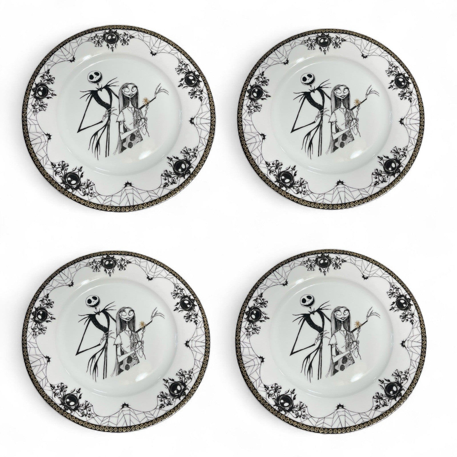 Disney Nightmare Before Christmas Sally Jack Skellington Dinner Plate 10.5” 8” - Trendiez U ♥ 