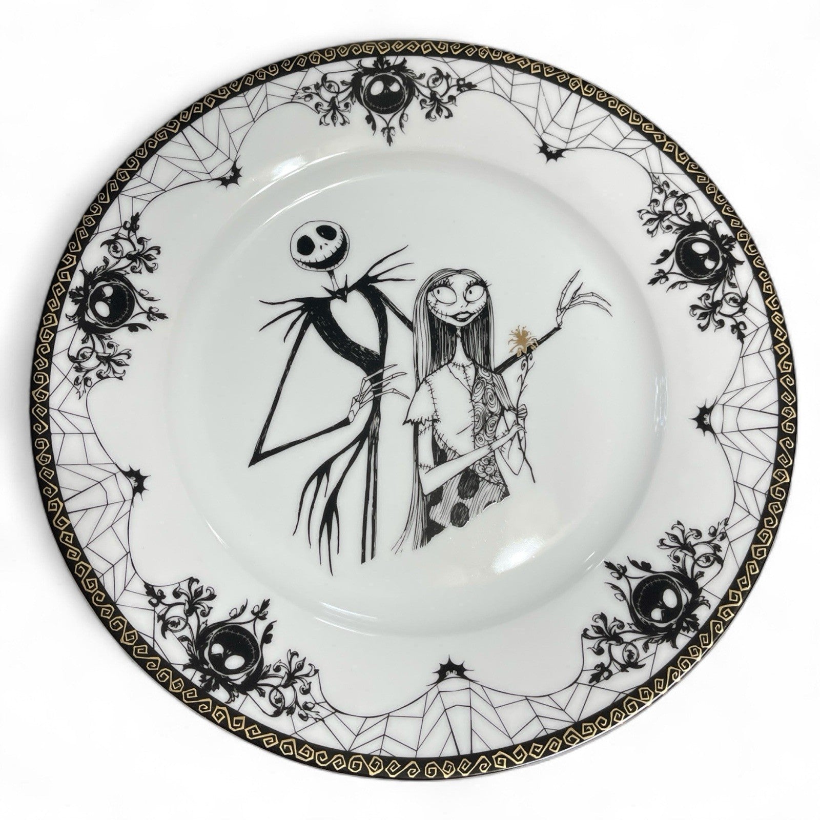Disney Nightmare Before Christmas Sally Jack Skellington Dinner Plate 10.5” 8” - Trendiez U ♥ 