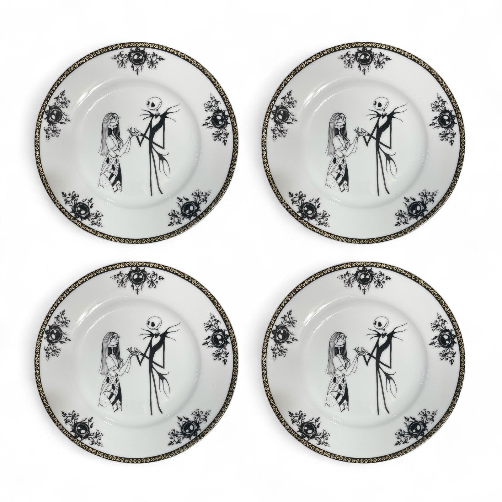 Disney Nightmare Before Christmas Sally Jack Skellington Dinner Plate 10.5” 8” - Trendiez U ♥ 