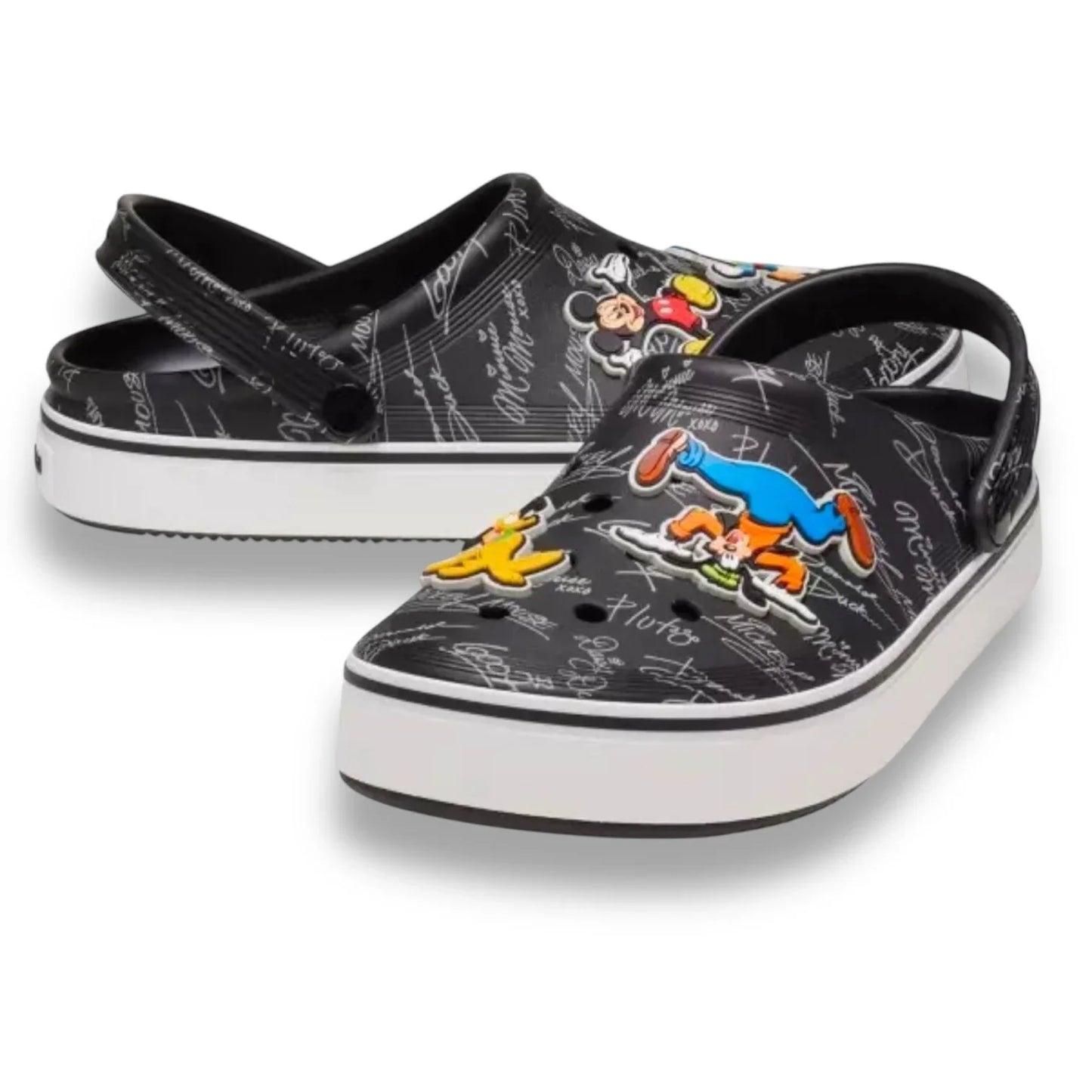 Disney Parks Character Autographs Mickey Donald Adult CROCS M 5 W 7 - Trendiez U ♥ 