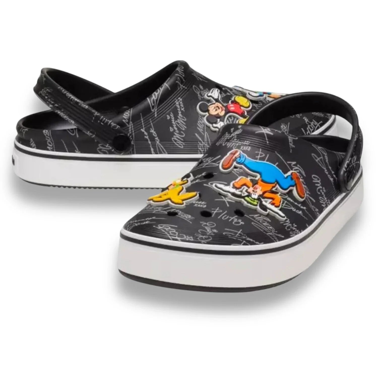 Disney Parks Character Autographs Mickey Donald Adult CROCS M 5 W 7 - Trendiez U ♥ 
