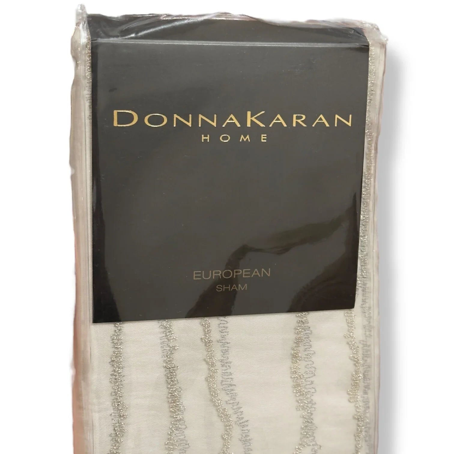 Donna Karan Pillow Sham Luna Decorative Luxury Euro Decor MSRP $190 Platinum - Trendiez U ♥ 