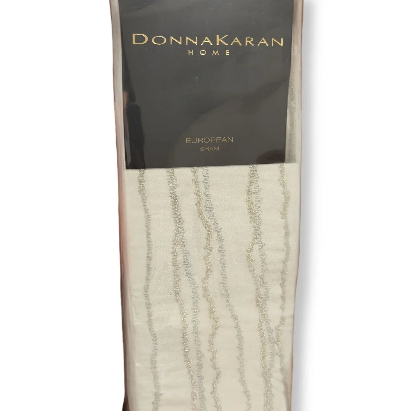 Donna Karan Pillow Sham Luna Decorative Luxury Euro Decor MSRP $190 Platinum - Trendiez U ♥ 