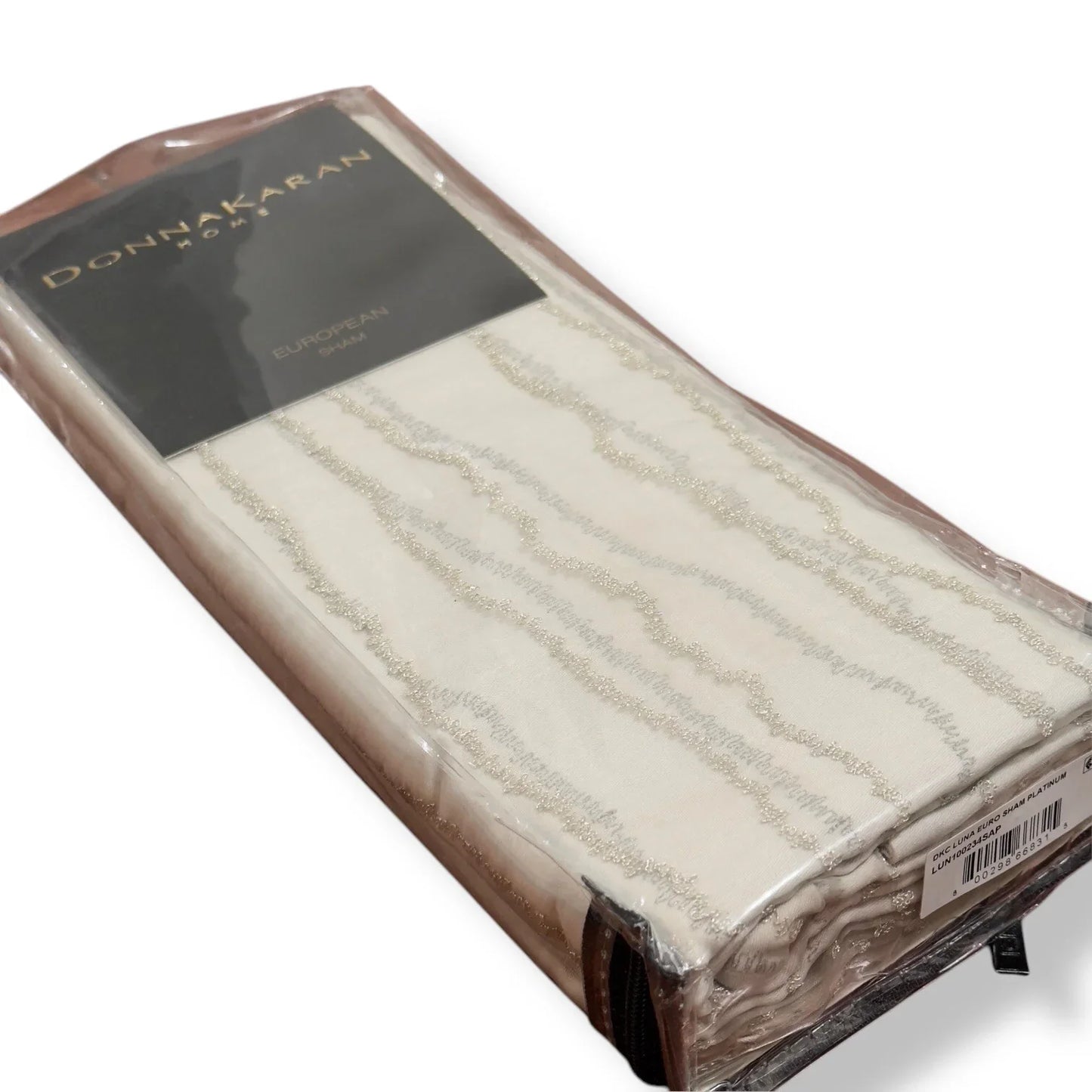 Donna Karan Pillow Sham Luna Decorative Luxury Euro Decor MSRP $190 Platinum - Trendiez U ♥ 