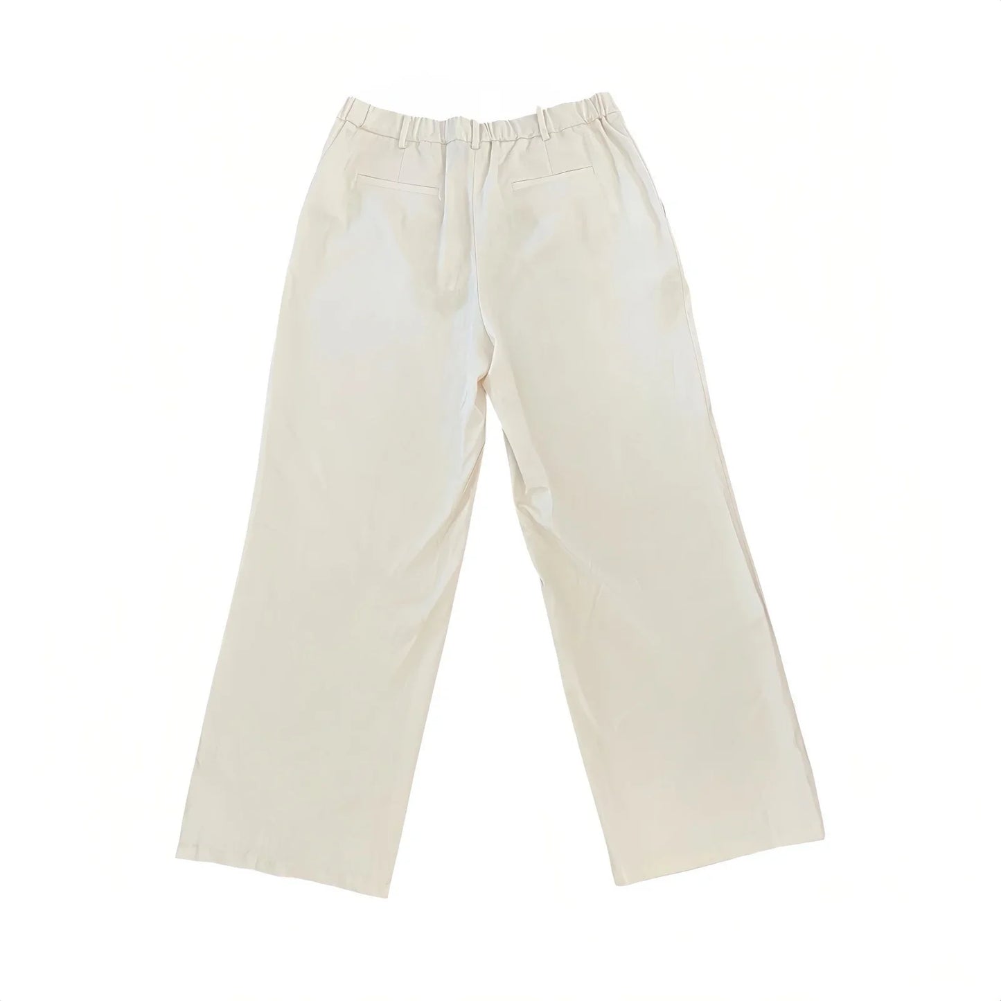 Elie Tahari Women’s Pleated High-Waisted Dress Pants Ivory Cream Straight Leg - Trendiez U ♥ 