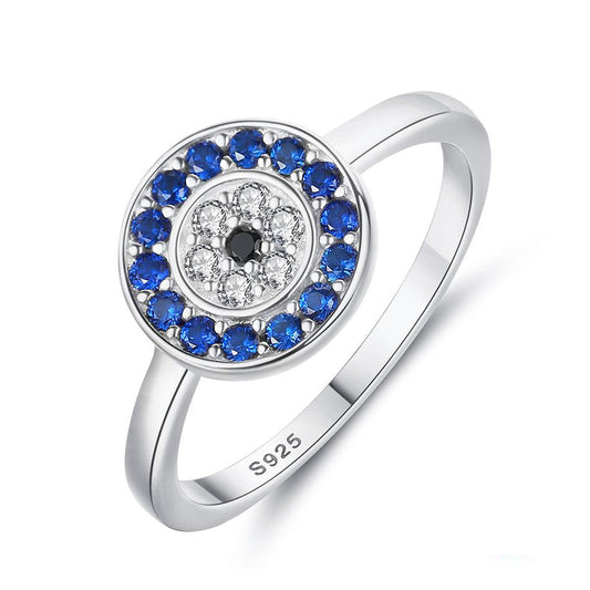 Evil Eye Sterling Silver Ring - Trendiez U ♥ 