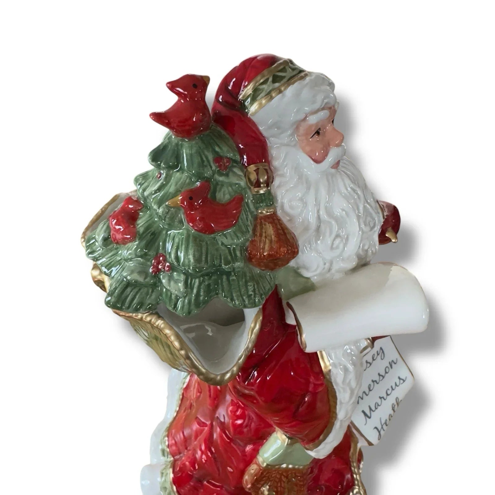 Fitz and Floyd Holiday Home Festive Santa Pitcher Figurine, 11.75 inch - Trendiez U ♥ 