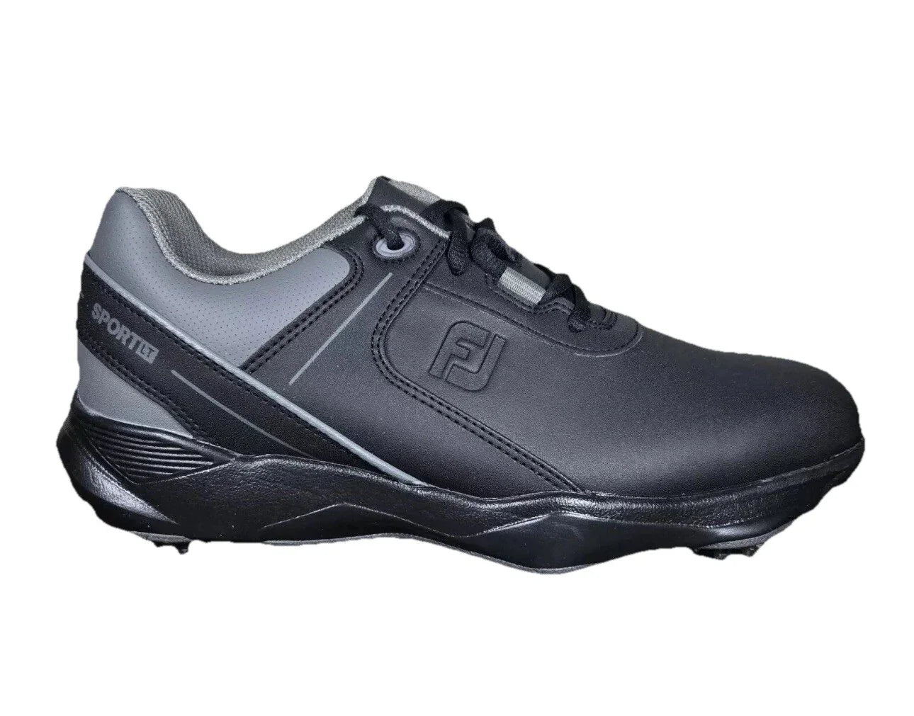 Footjoy Sport LT Mens Size 8 M Golf Shoes Spikes 58085 Black Gray NWB - Trendiez U ♥ 