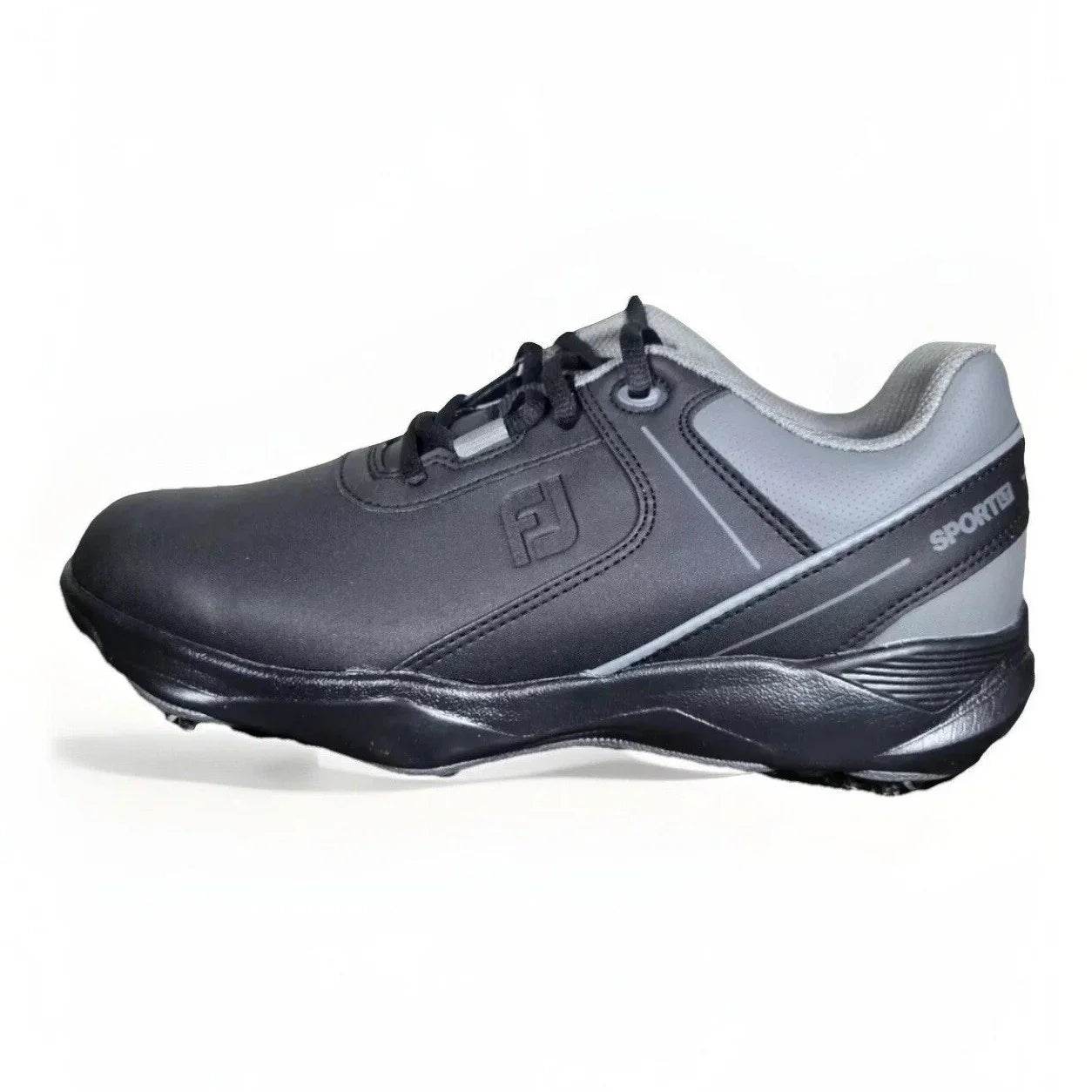 Footjoy Sport LT Mens Size 8 M Golf Shoes Spikes 58085 Black Gray NWB - Trendiez U ♥ 