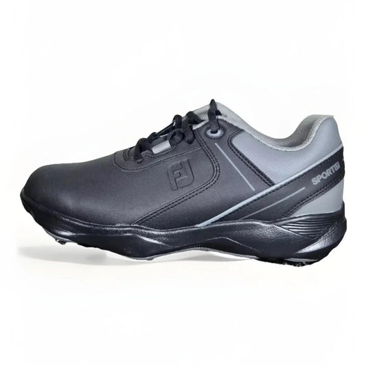 Footjoy Sport LT Mens Size 8 M Golf Shoes Spikes 58085 Black Gray NWB - Trendiez U ♥ 