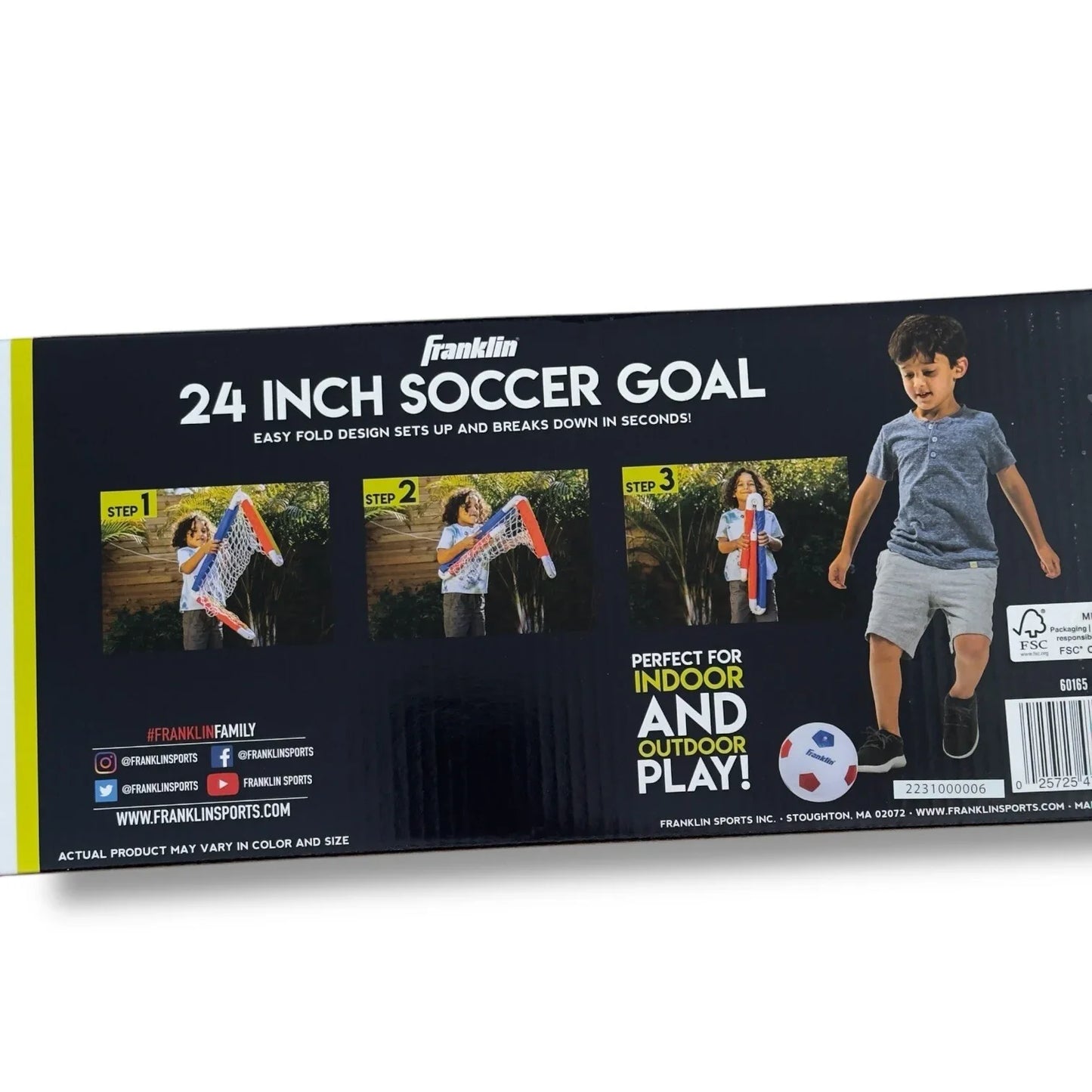 Franklin Sports Kids Mini Soccer Goal Set Portable Folding Mini Net and Ball - Trendiez U ♥ 