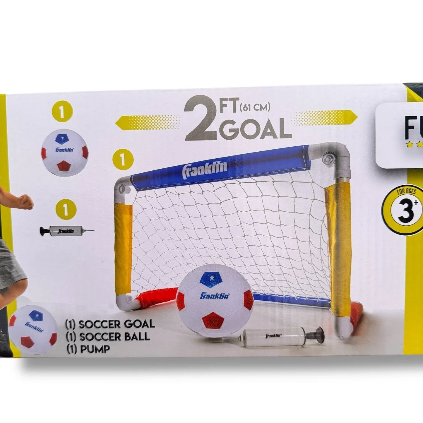 Franklin Sports Kids Mini Soccer Goal Set Portable Folding Mini Net and Ball - Trendiez U ♥ 