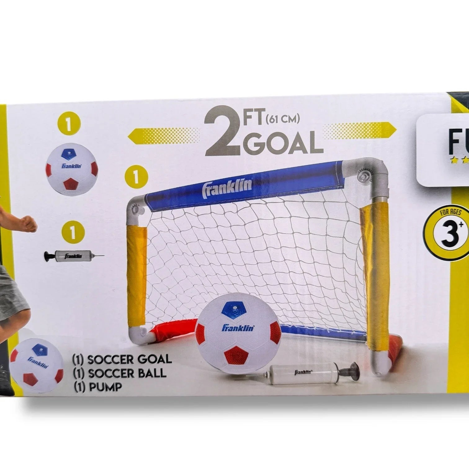 Franklin Sports Kids Mini Soccer Goal Set Portable Folding Mini Net and Ball - Trendiez U ♥ 