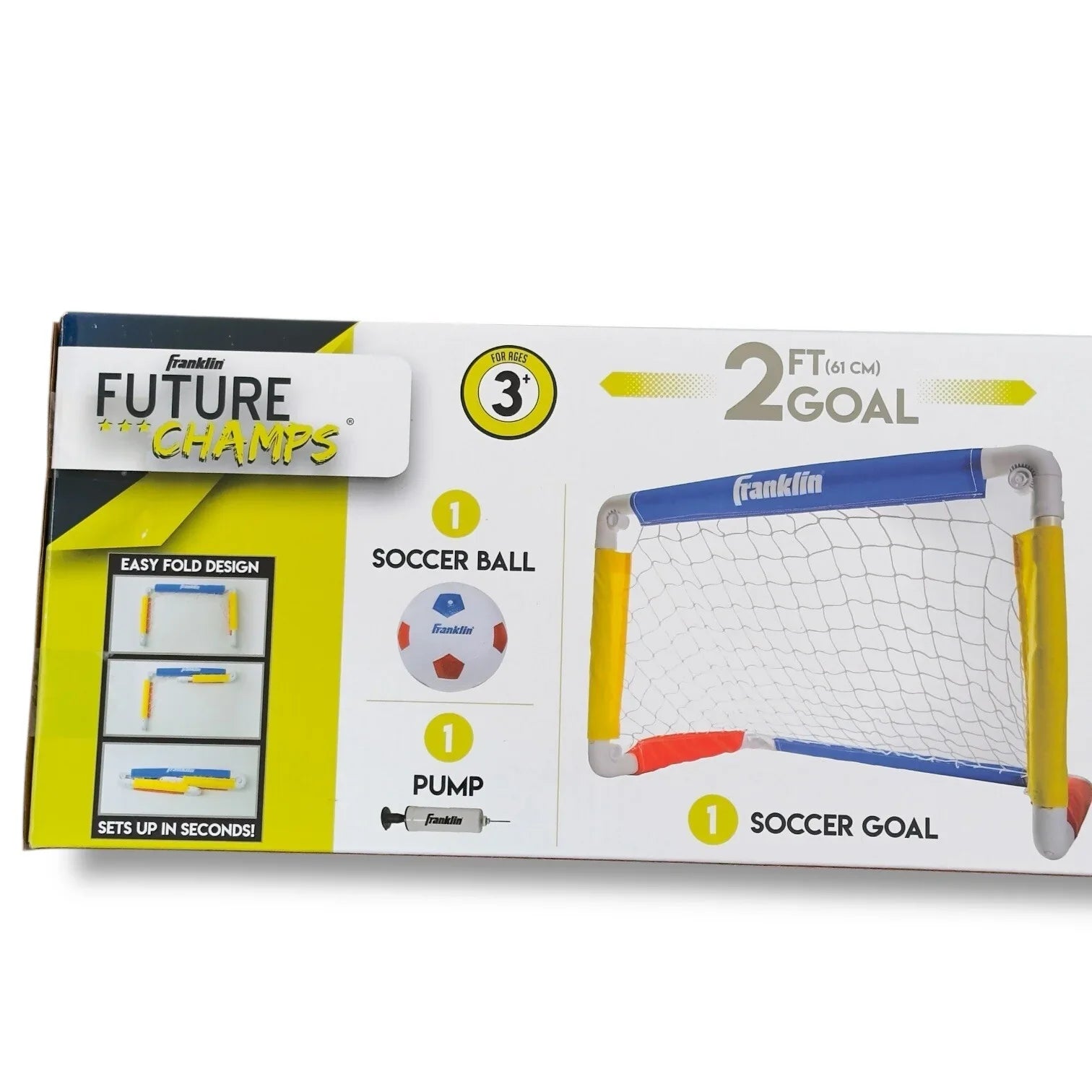 Franklin Sports Kids Mini Soccer Goal Set Portable Folding Mini Net and Ball - Trendiez U ♥ 