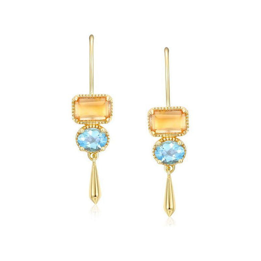 Golden Gleam Drop Earrings - Trendiez U ♥ 