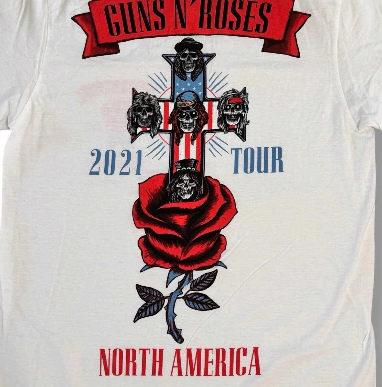 Guns N Roses Tshirt North America Tour 2021 Rock & Roll Men’s Medium 80s Band - Trendiez U ♥ 