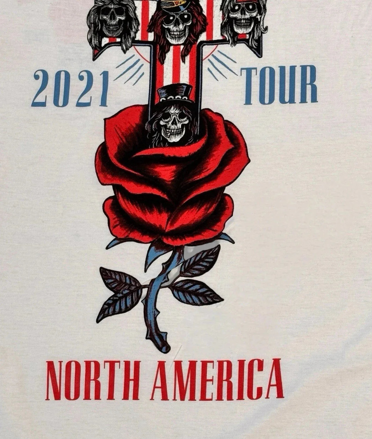 Guns N Roses Tshirt North America Tour 2021 Rock & Roll Men’s Medium 80s Band - Trendiez U ♥ 