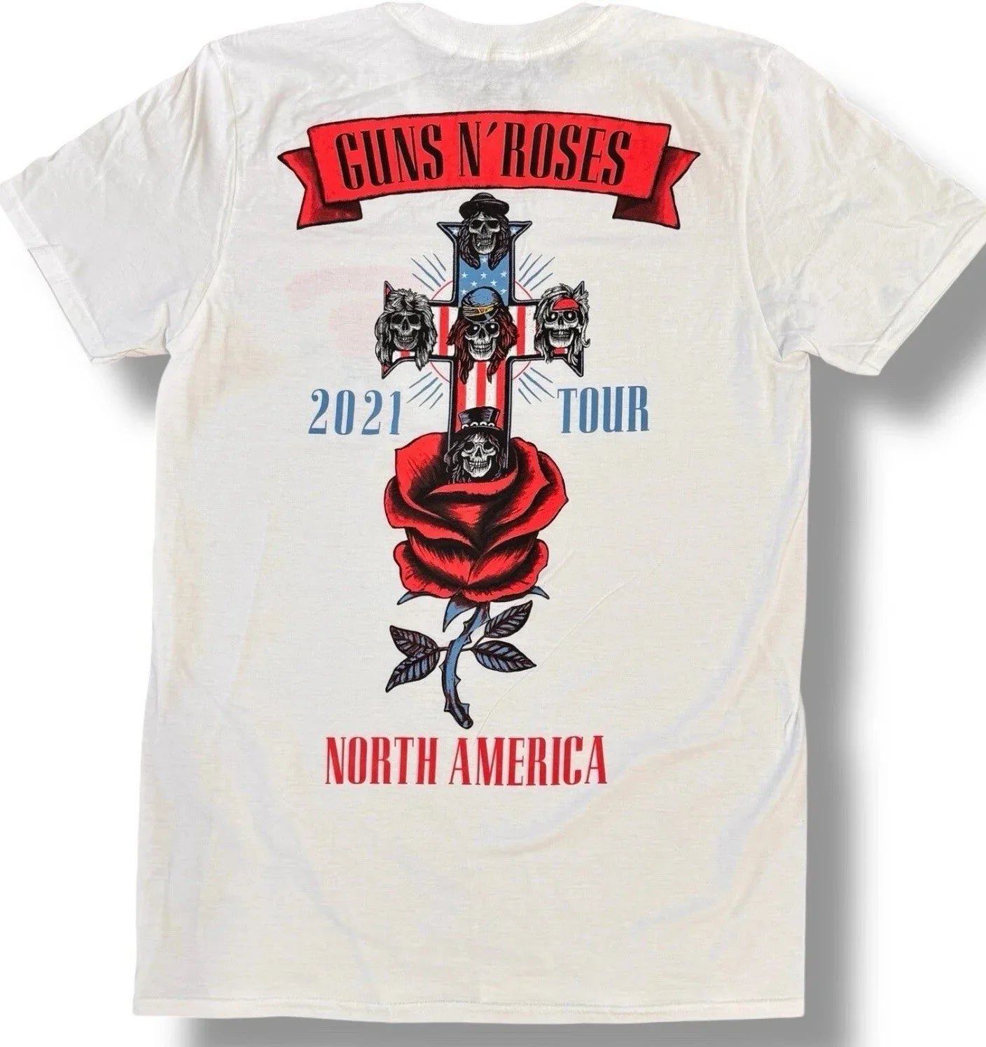 Guns N Roses Tshirt North America Tour 2021 Rock & Roll Men’s Medium 80s Band - Trendiez U ♥ 