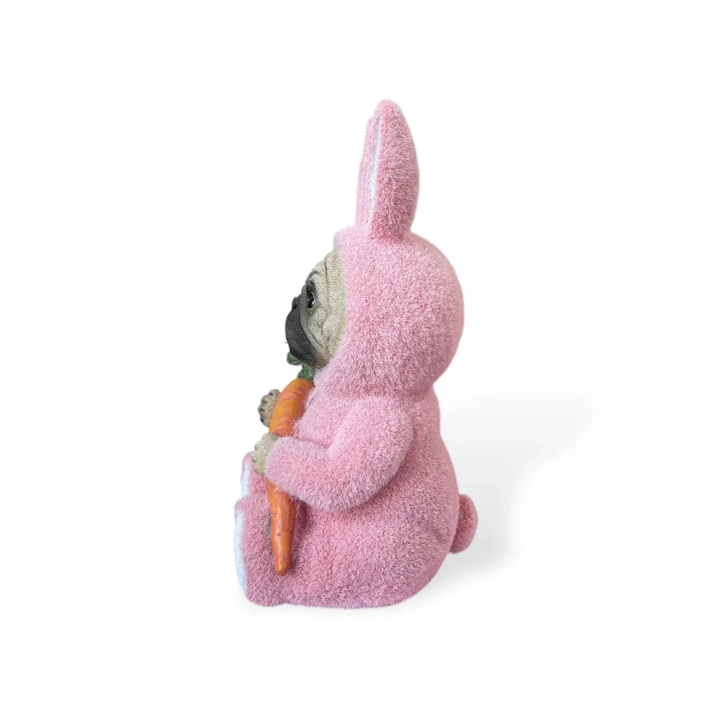 HTF Humane Society Easter PUG Dog In Pink Fuzzy Bunny Rabbit Suit NWT - Trendiez U ♥ 