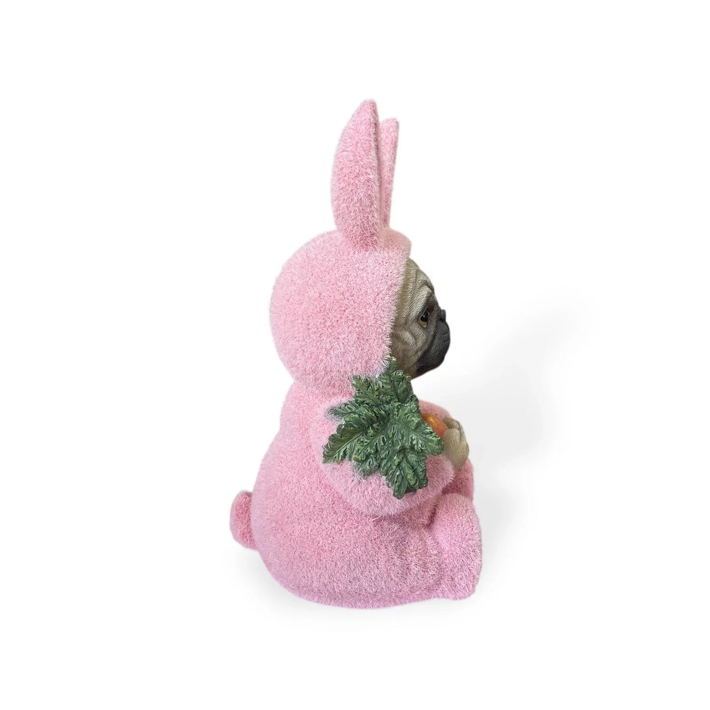 HTF Humane Society Easter PUG Dog In Pink Fuzzy Bunny Rabbit Suit NWT - Trendiez U ♥ 